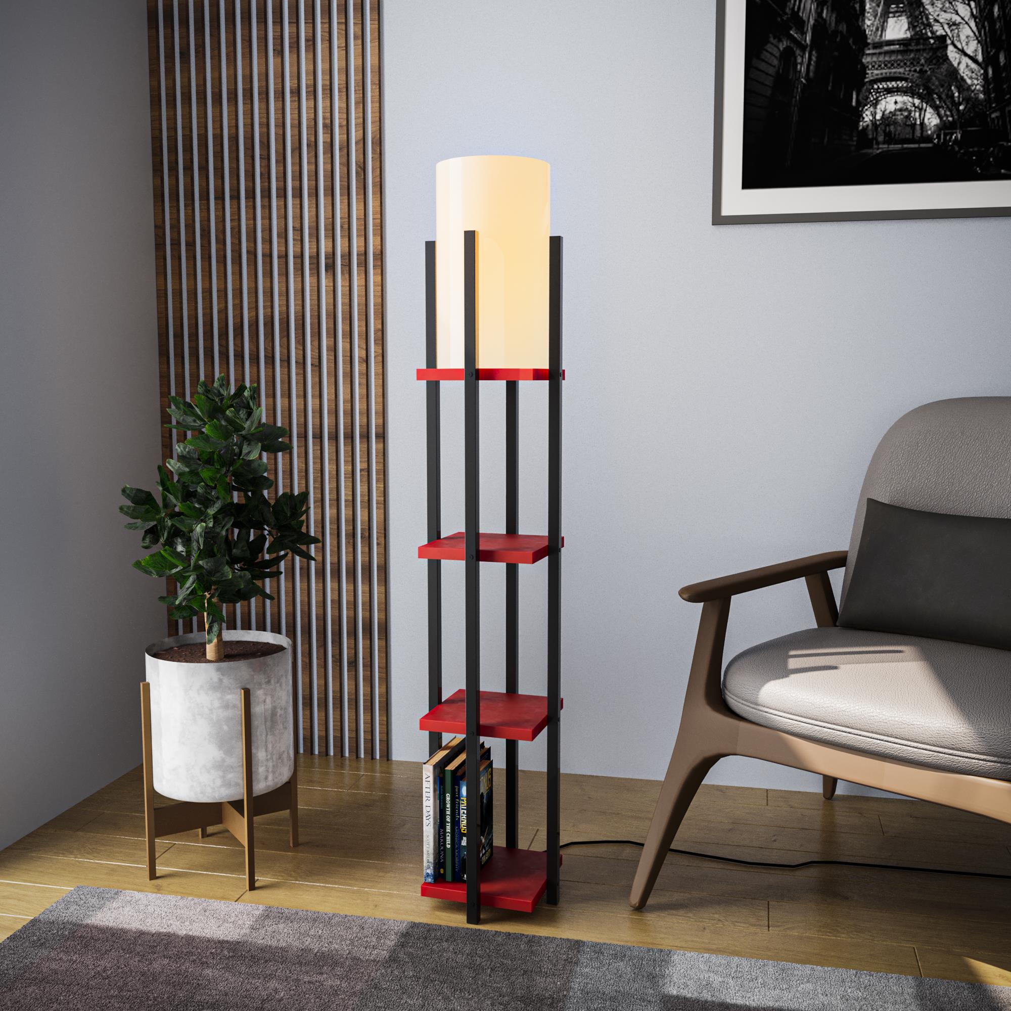 SHELFLAMP-8117, ABAJUR BAŞLIKLI TEKLİ LAMBADER 