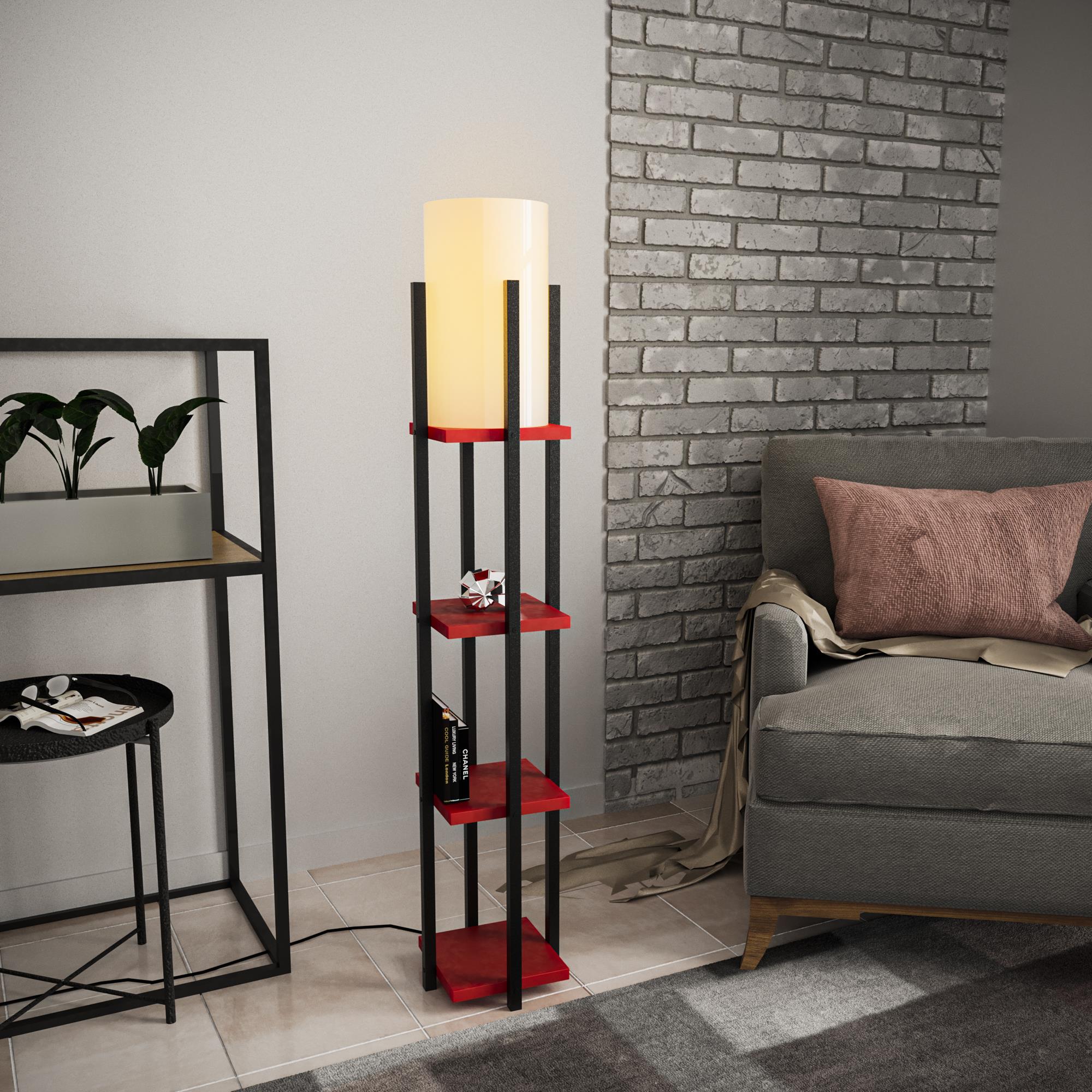 SHELFLAMP-8117, ABAJUR BAŞLIKLI TEKLİ LAMBADER 
