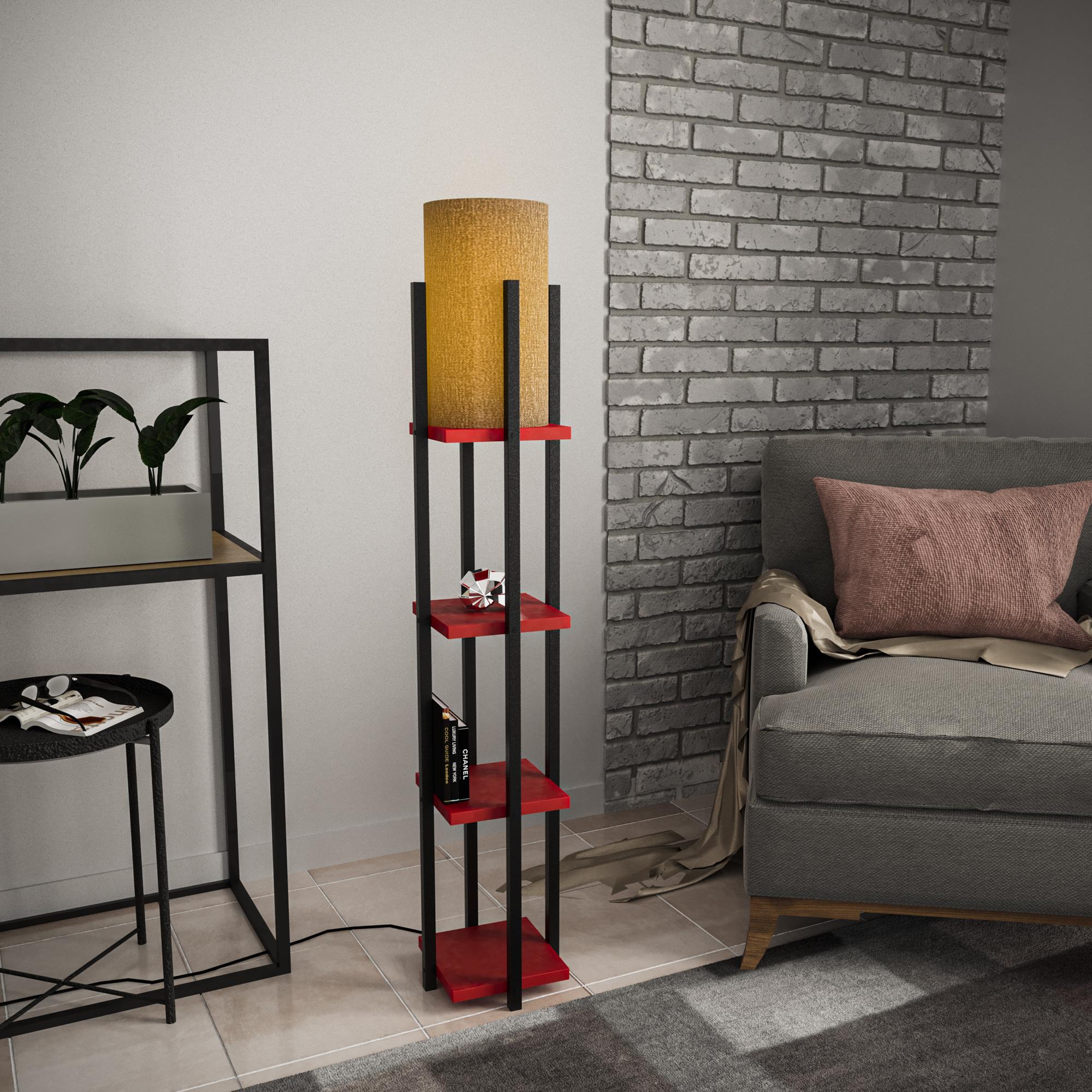 SHELFLAMP-8118, ABAJUR BAŞLIKLI TEKLİ LAMBADER 
