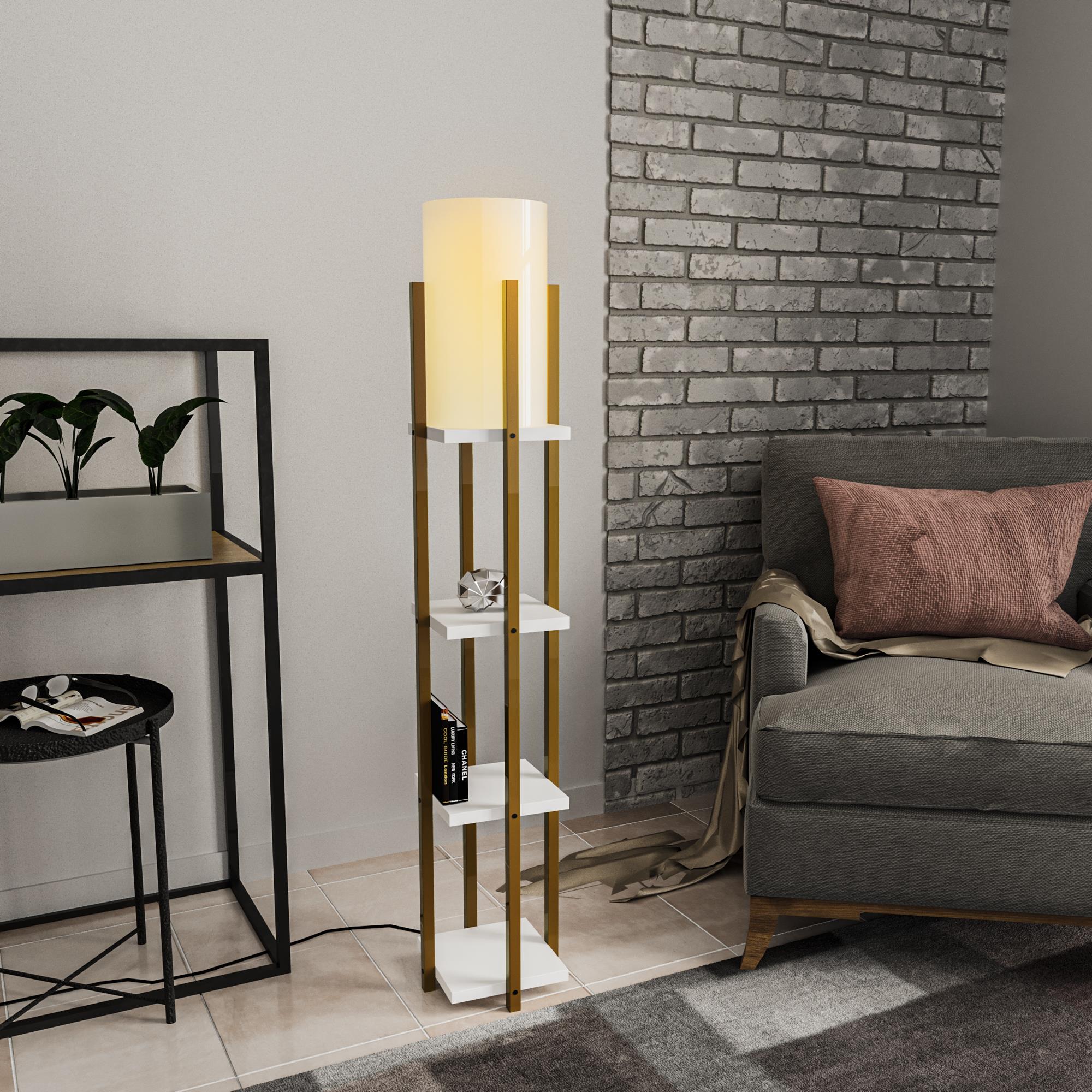 SHELFLAMP-8119, ABAJUR BAŞLIKLI TEKLİ LAMBADER 