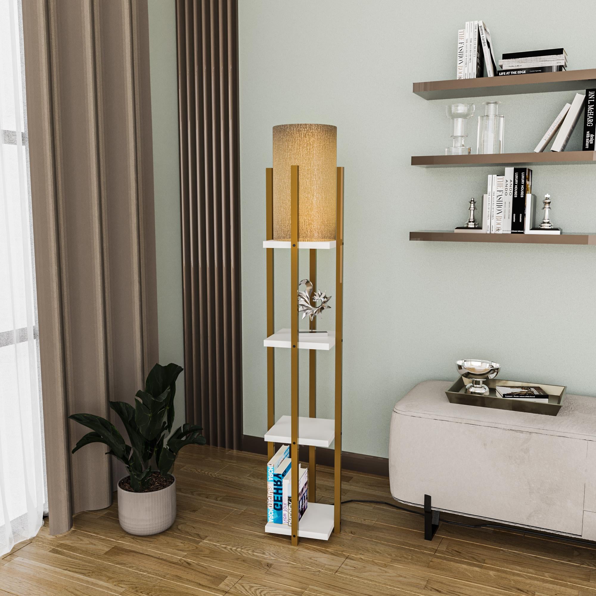 SHELFLAMP-8120, ABAJUR BAŞLIKLI TEKLİ LAMBADER 