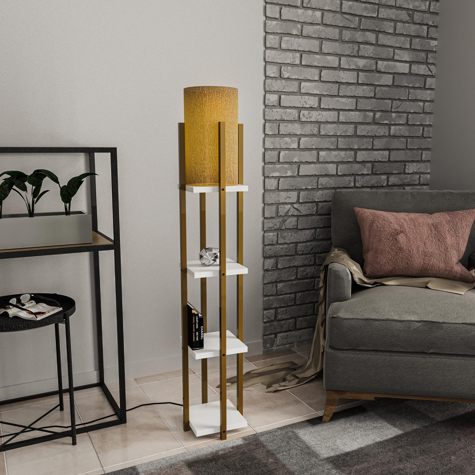 SHELFLAMP-8120, ABAJUR BAŞLIKLI TEKLİ LAMBADER 