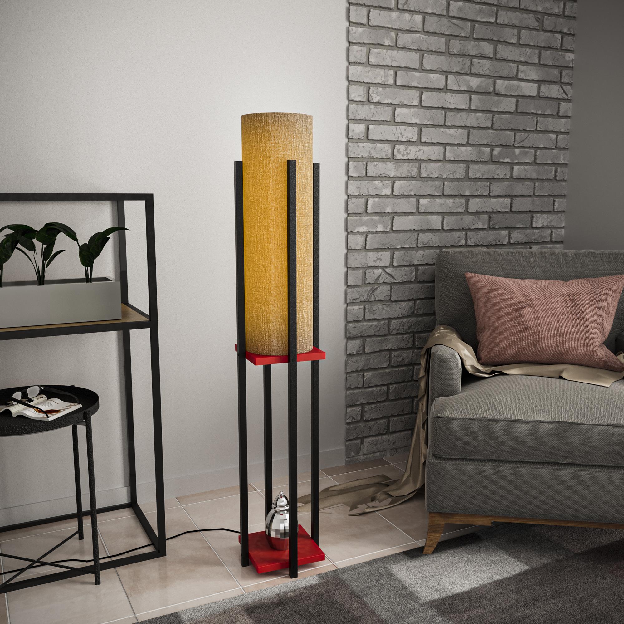 SHELFLAMP-8132, ABAJUR BAŞLIKLI TEKLİ LAMBADER 
