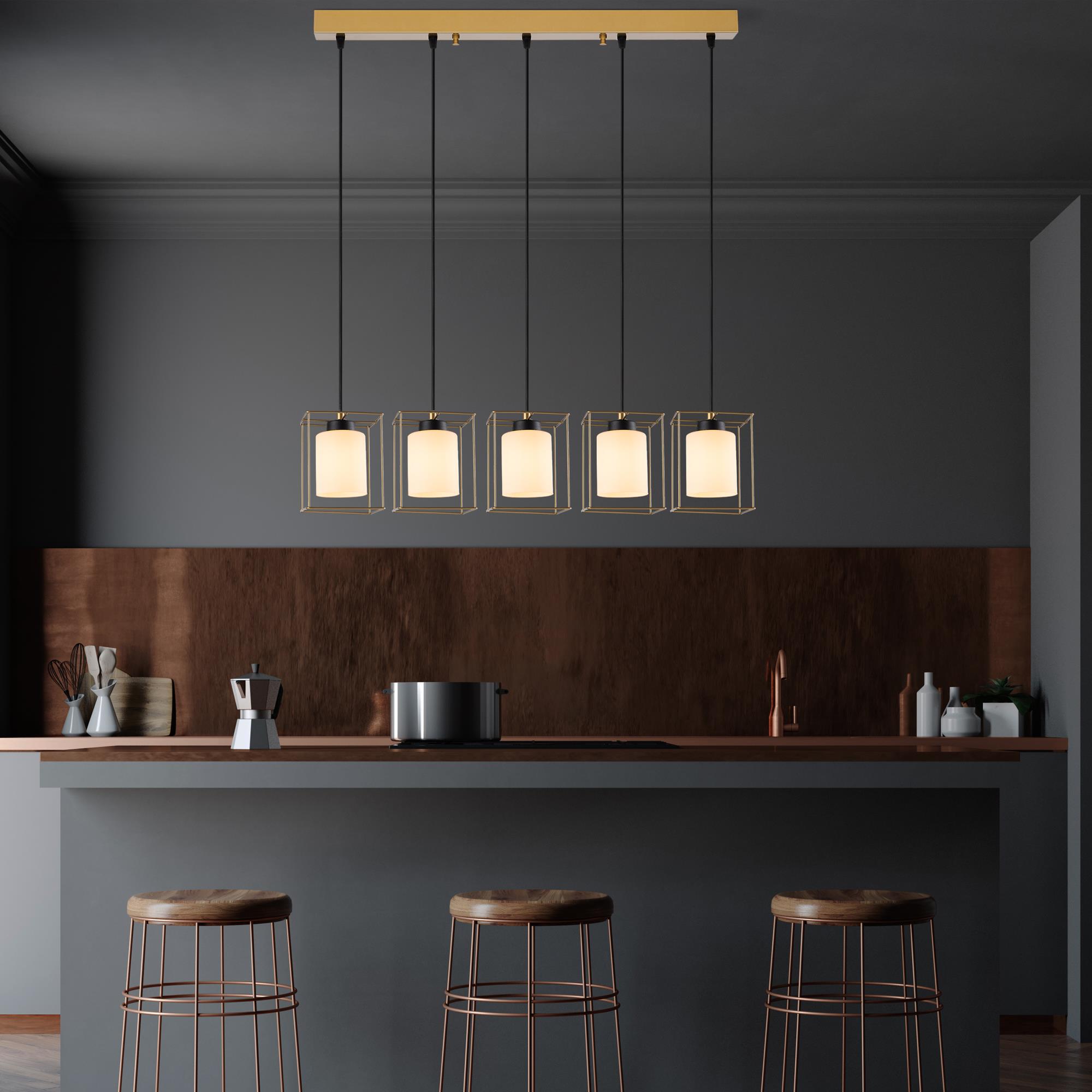 SWANK-702-10, CAMLI 5'Lİ SIRALI  SARKIT
