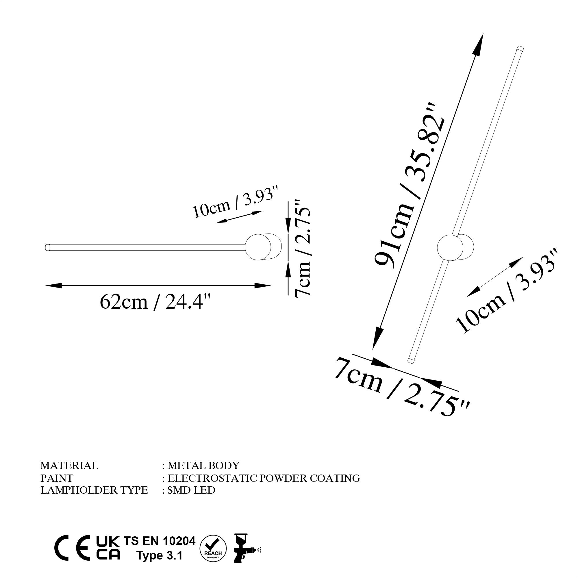 SWORD-13488, LED'Lİ SET APLİK