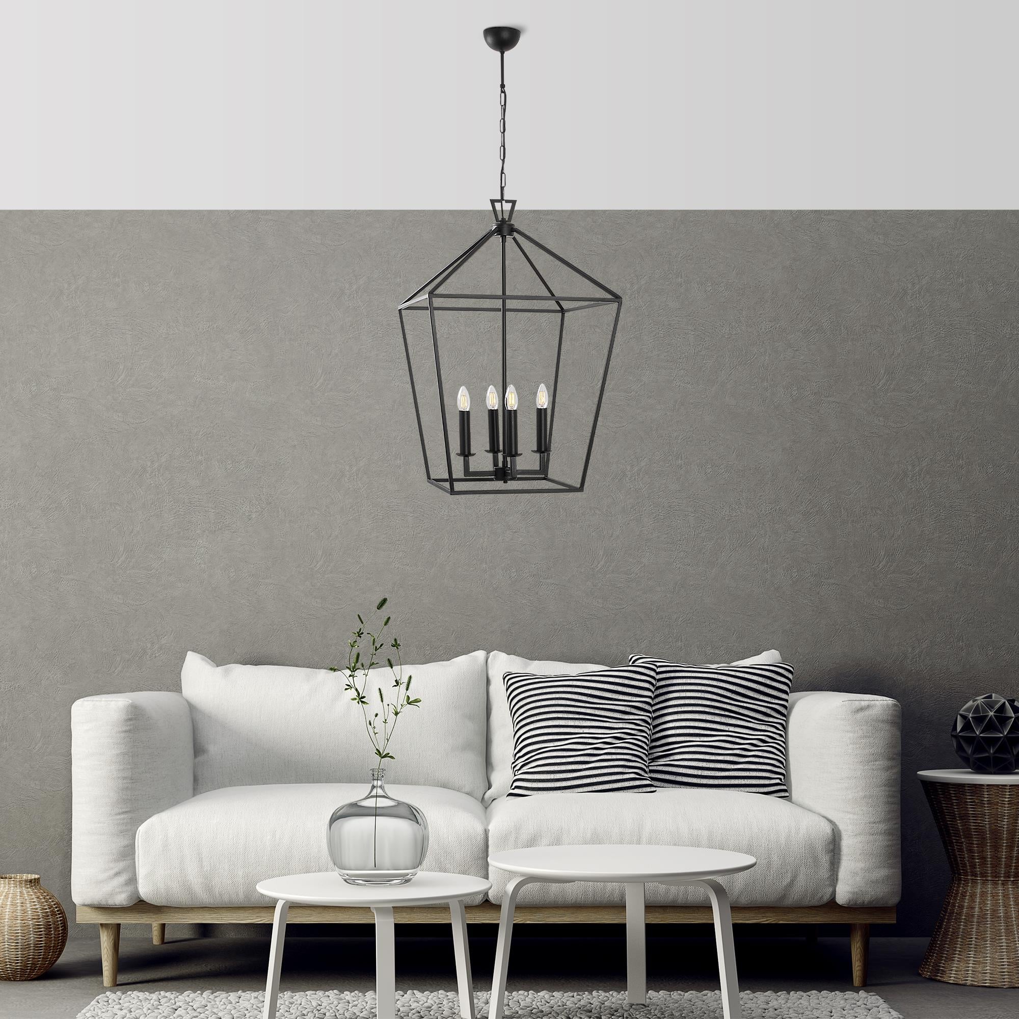 TILL-13251, RUSTİK  4'LÜ AVİZE 
