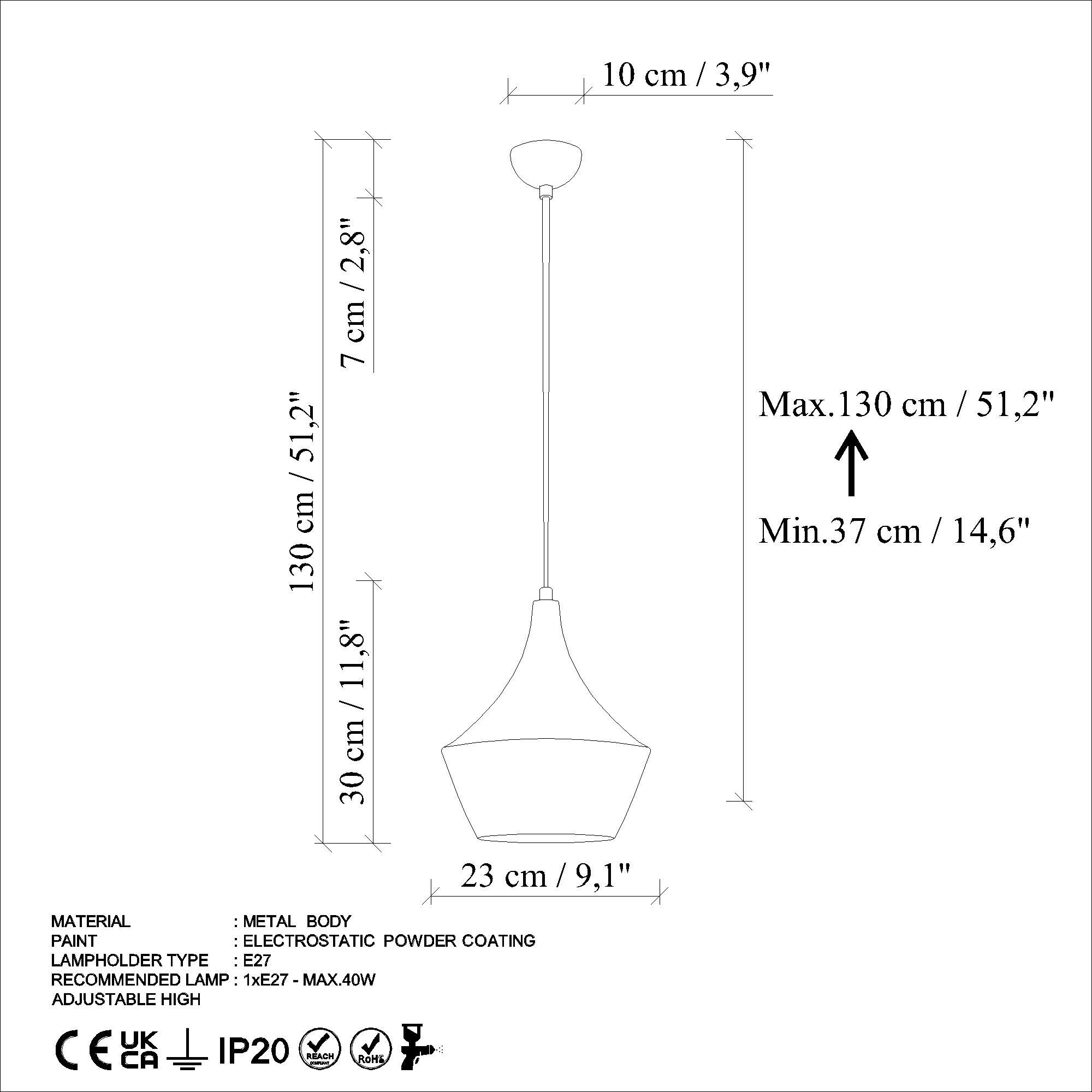 TOM-3551-LIGHTBLUE, METAL SIVAMA TEKLİ SARKIT