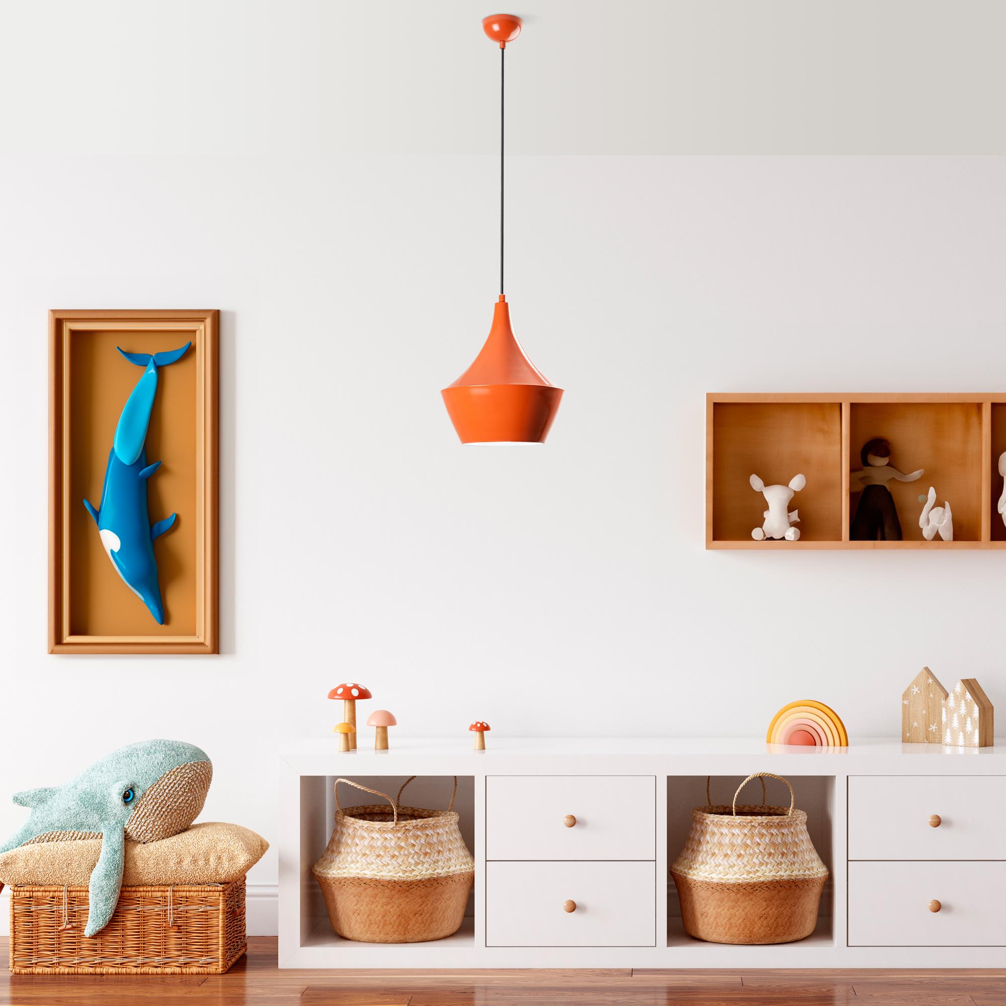 TOM-3551-ORANGE, METAL SIVAMA TEKLİ SARKIT