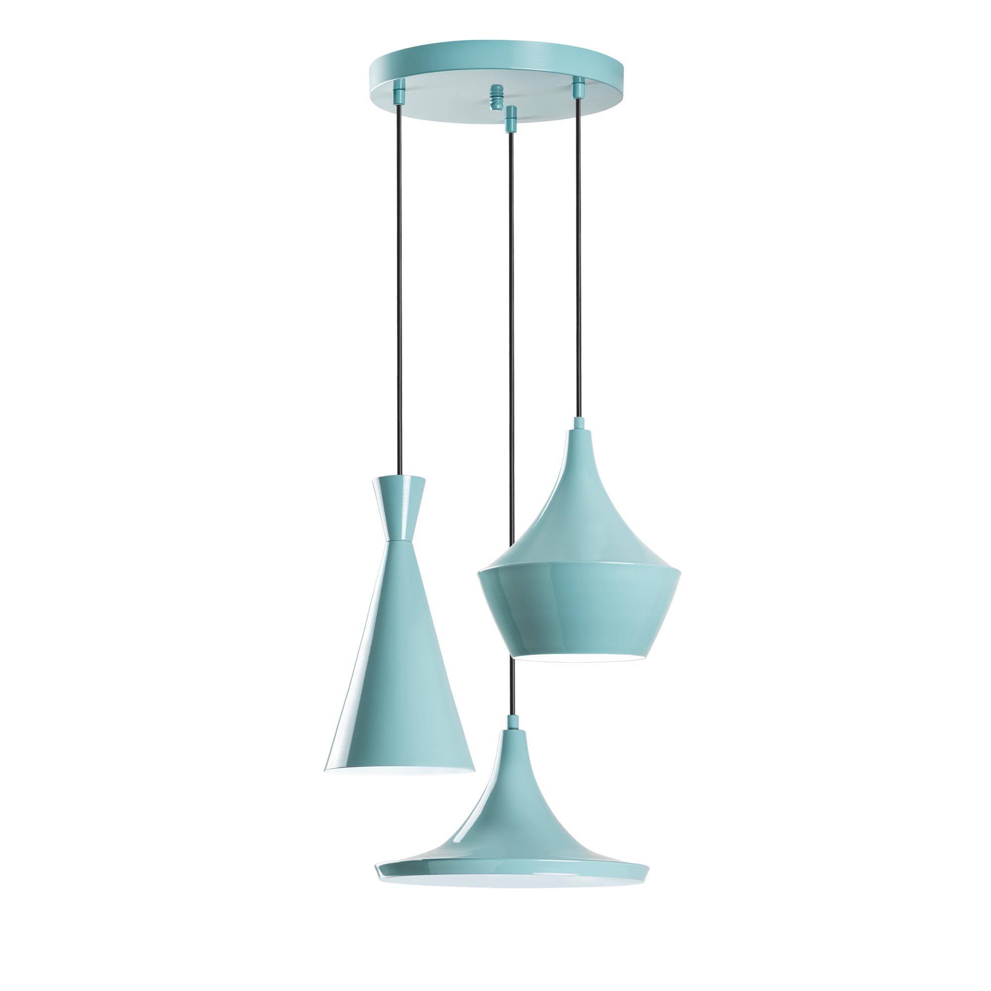 TOM-3556-TURQUOISE, METAL SIVAMA 3'LÜ TEPSİ SARKIT