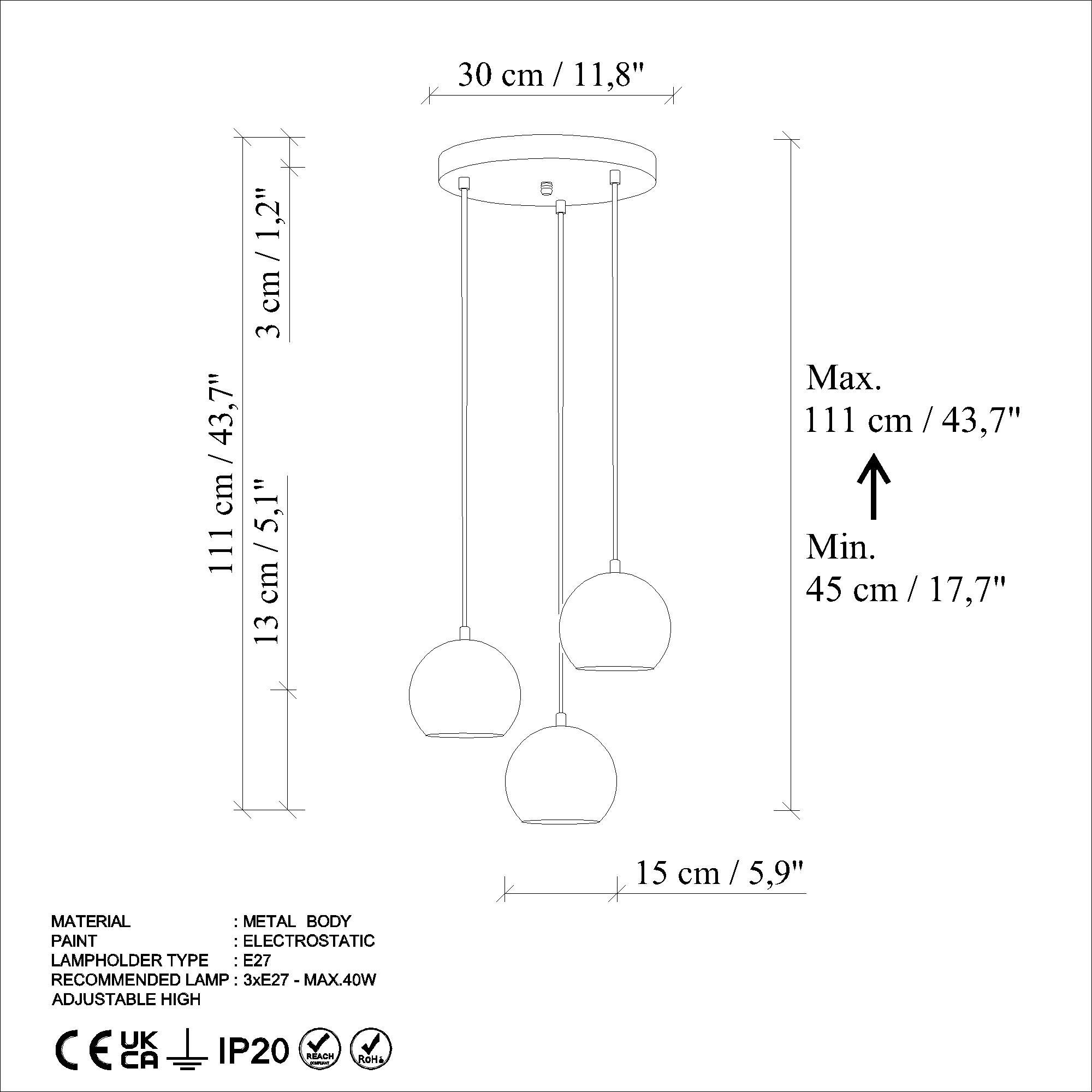 TOP-15-241-1-LIGHTBLUE, METAL SIVAMA 3'LÜ TEPSİ SARKIT