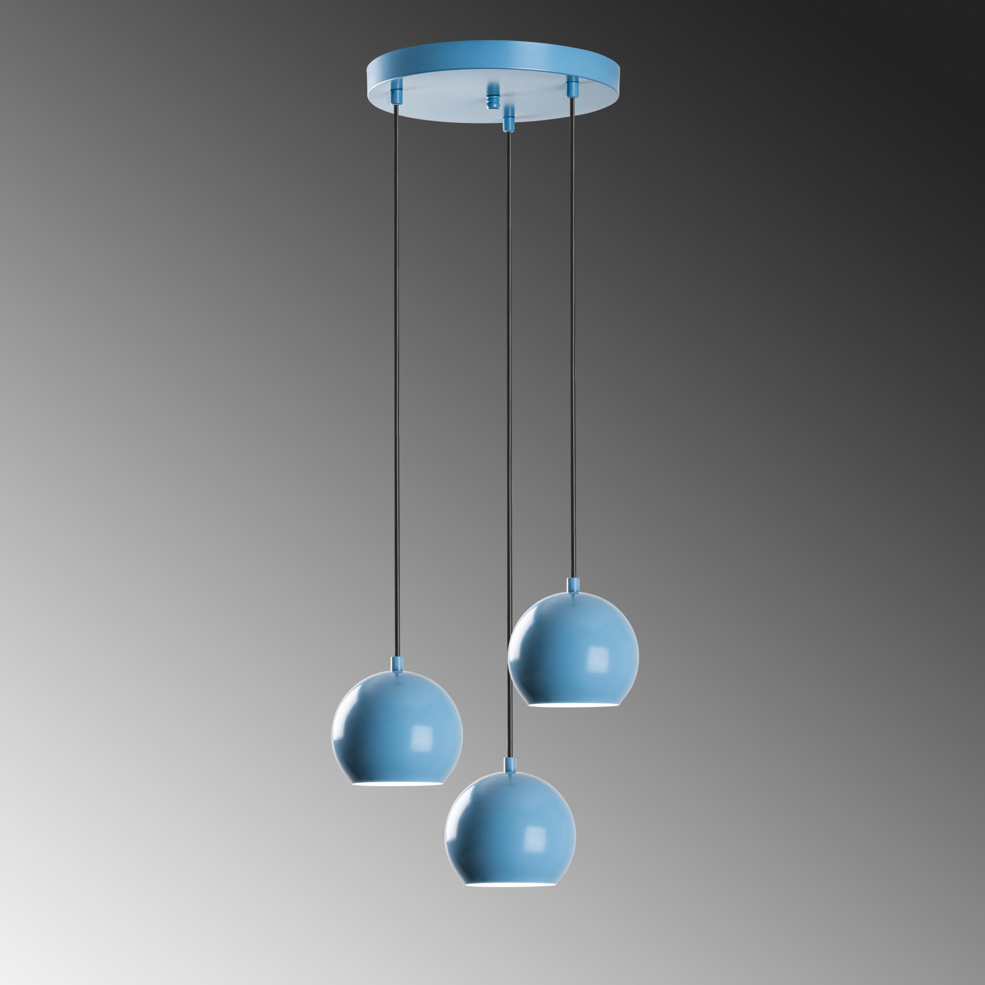 TOP-15-241-1-LIGHTBLUE, METAL SIVAMA 3'LÜ TEPSİ SARKIT