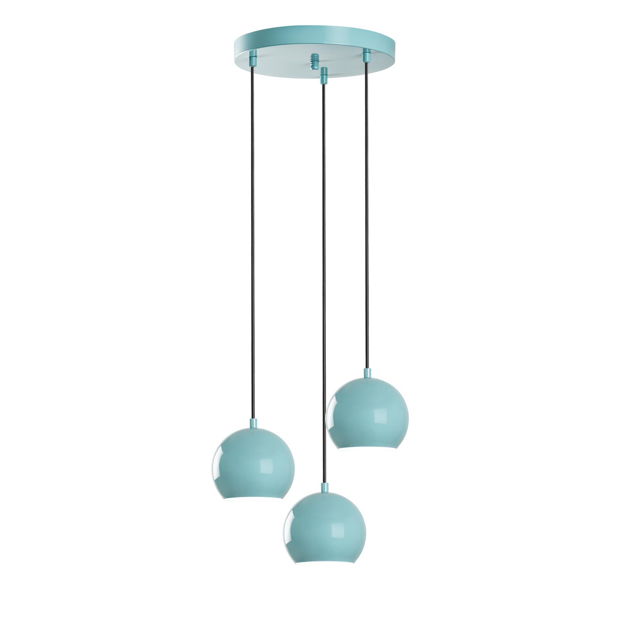 TOP-15-241-1-TURQUOISE, METAL SIVAMA 3'LÜ TEPSİ SARKIT