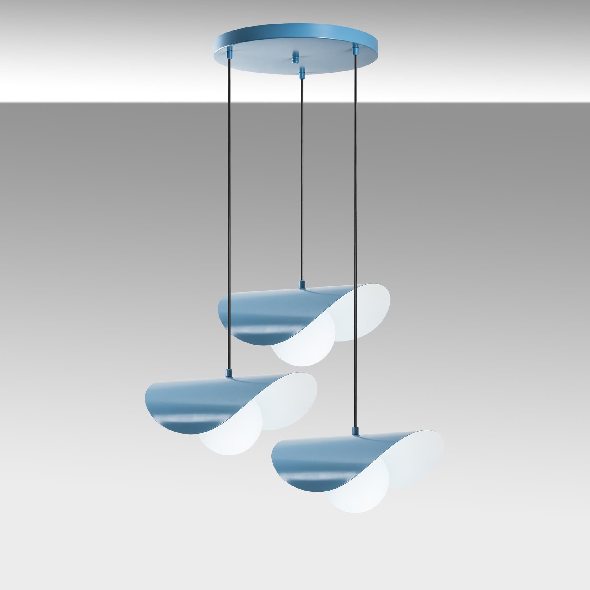 VATOZ-NUS-6141-LIGHTBLUE, CAMLI 3'LÜ TEPSİ SARKIT