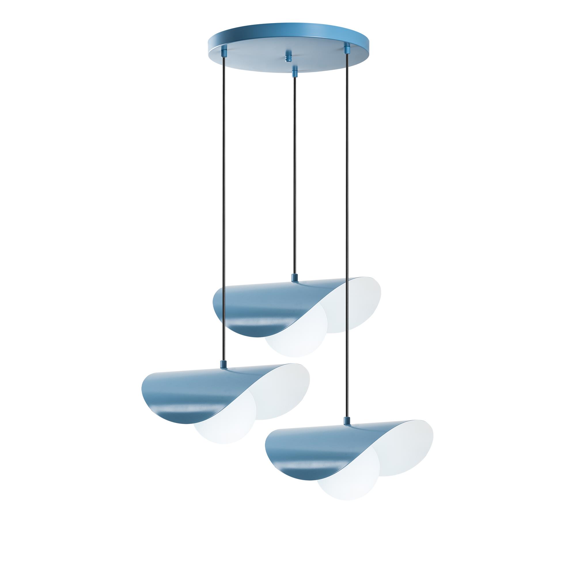 VATOZ-NUS-6141-LIGHTBLUE, CAMLI 3'LÜ TEPSİ SARKIT