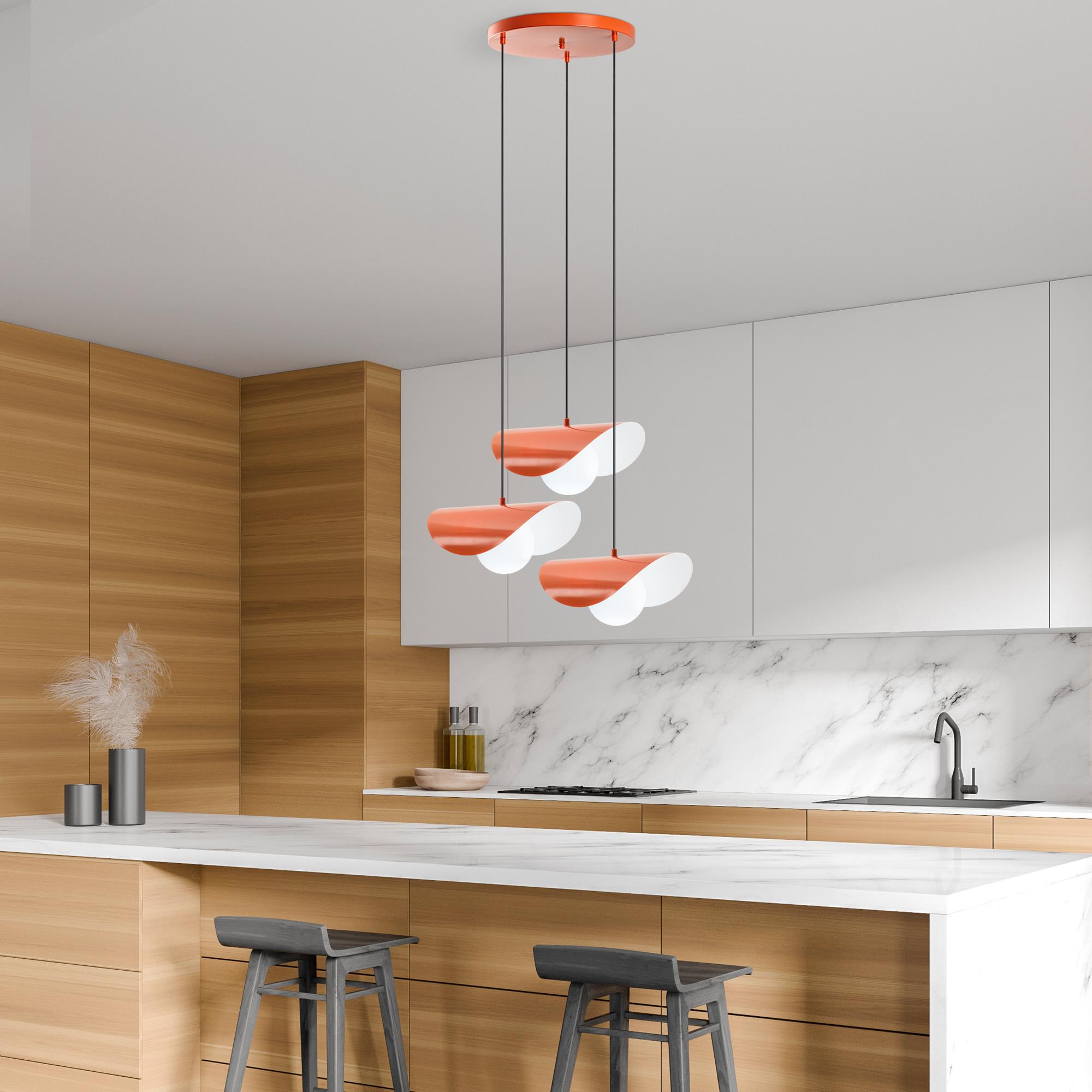 VATOZ-NUS-6141-ORANGE, CAMLI 3'LÜ TEPSİ SARKIT