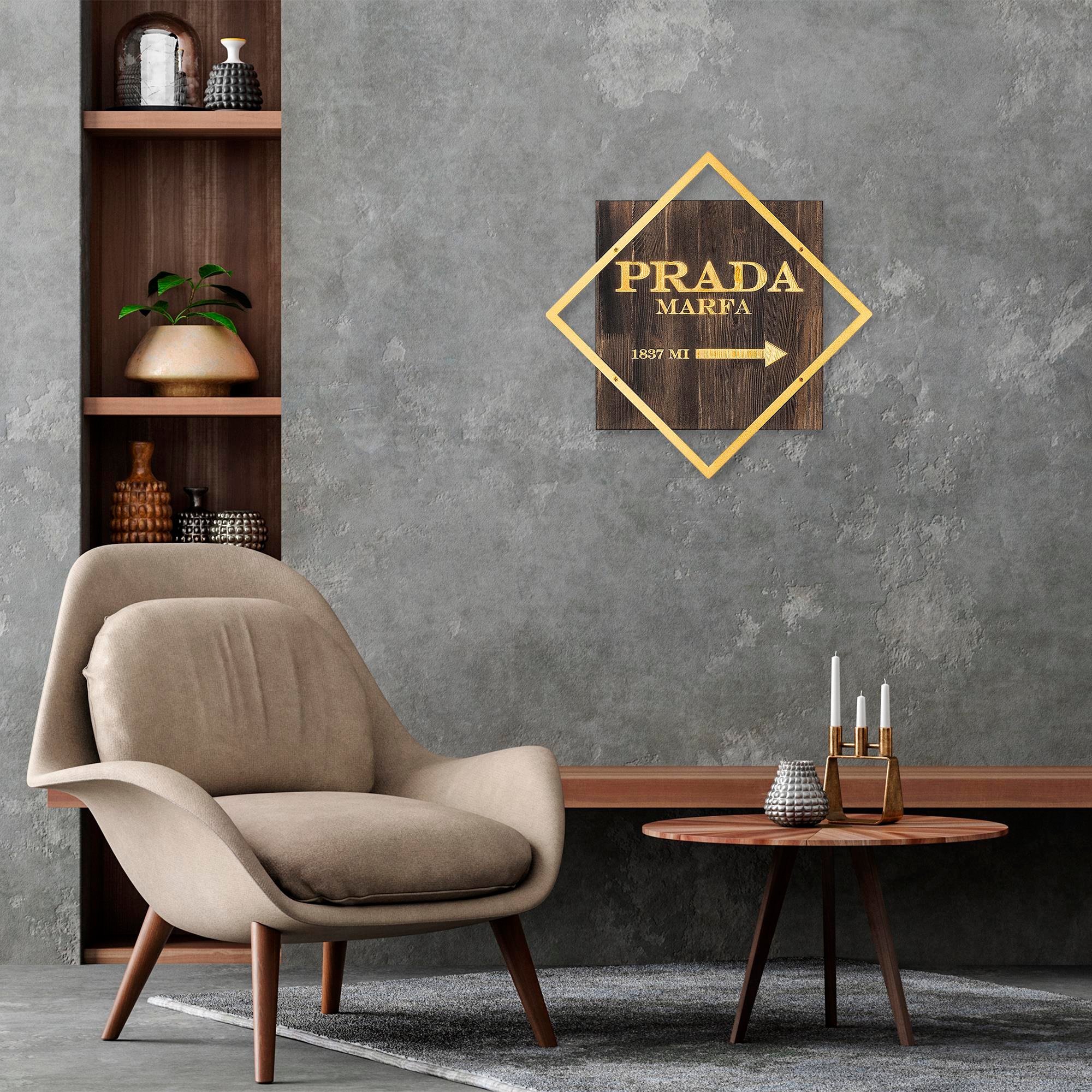 WT-018-GOLD METAL AHŞAP DUVAR PANOLARI