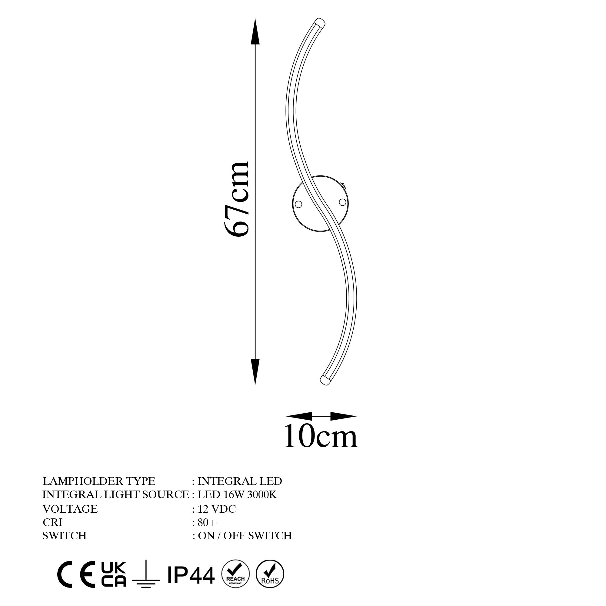 YILAN-13280, LED'Lİ APLİK