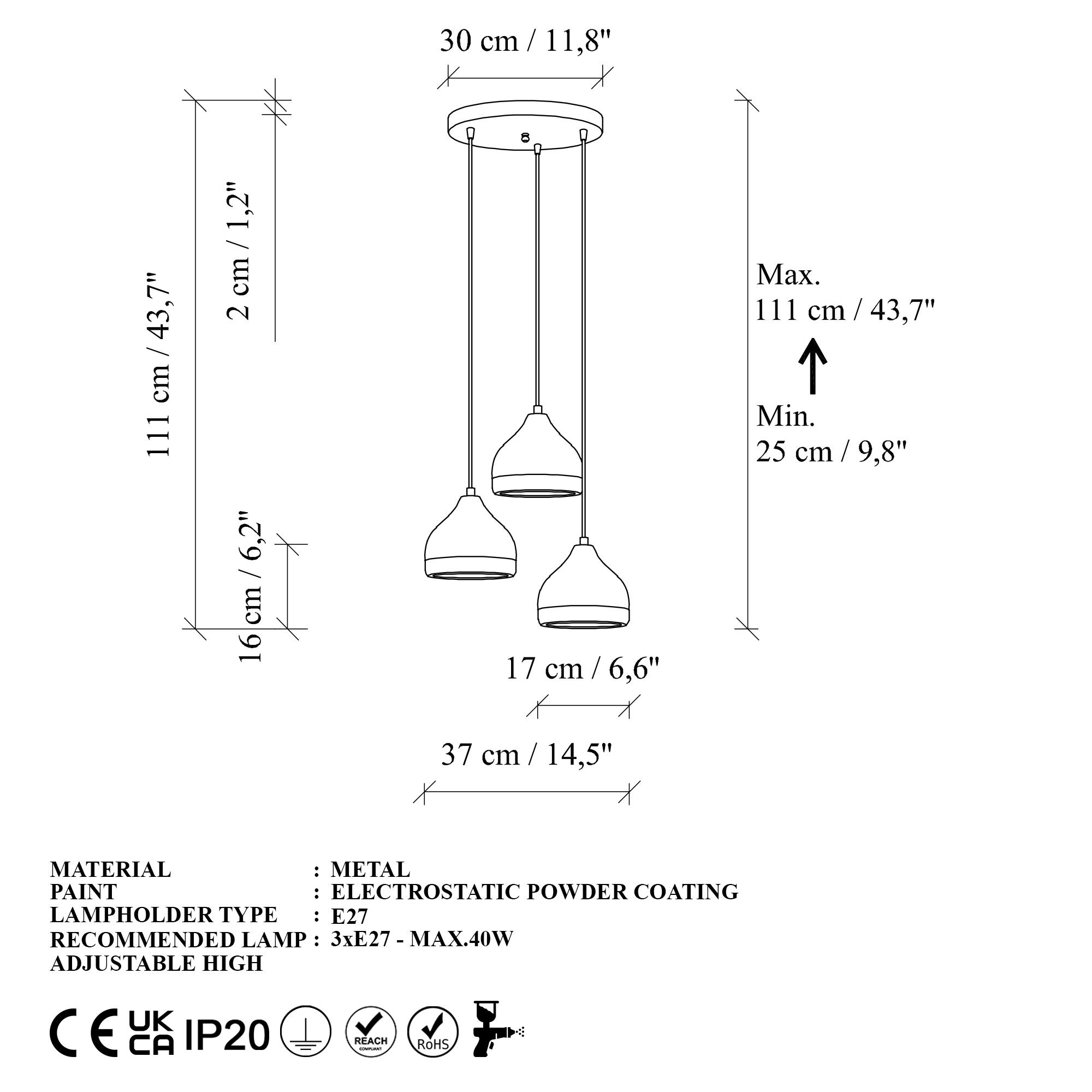 YILDO-M-6875, METAL SIVAMA 3'LÜ TEPSİ SARKIT
