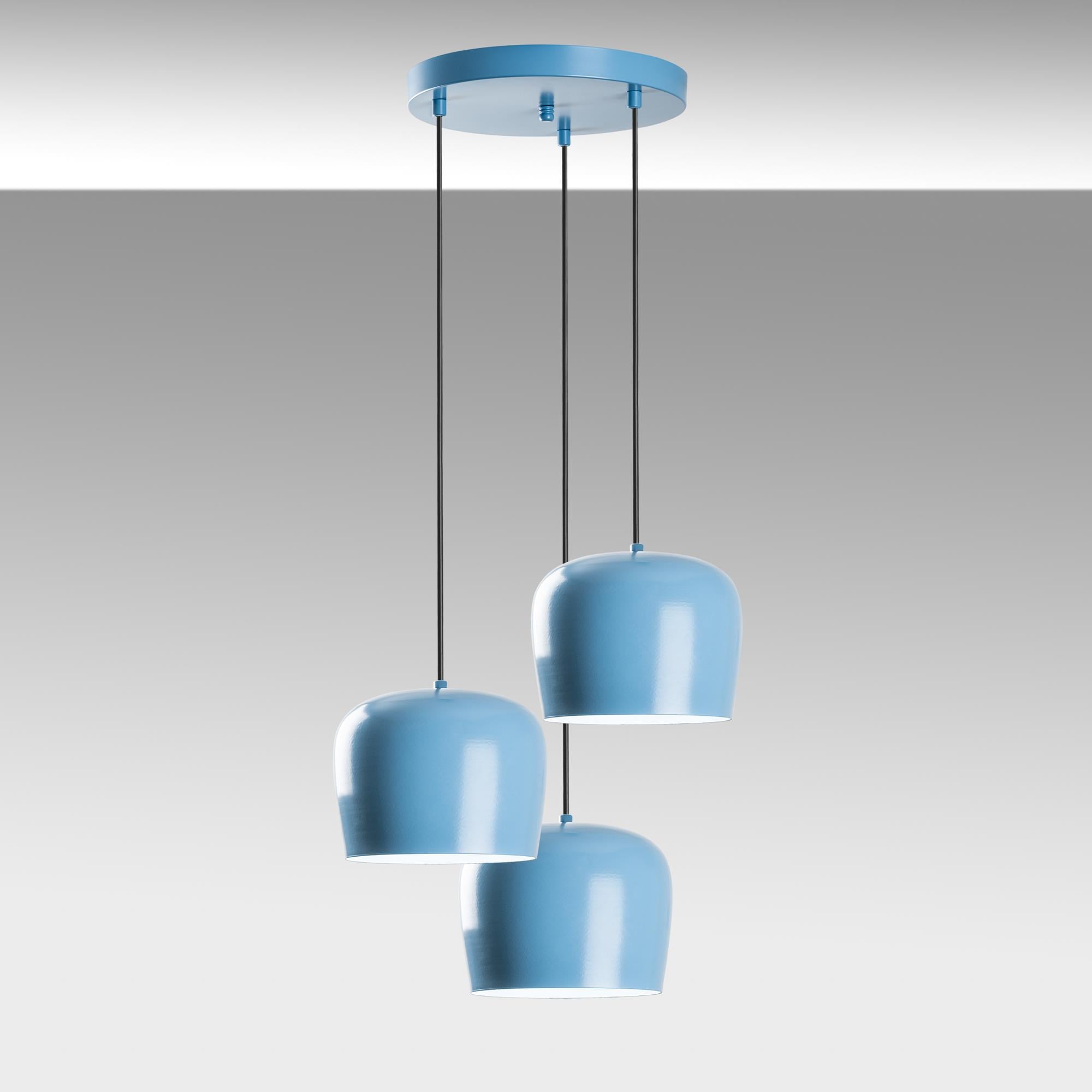 YOZGAT-N-1413-LIGHTBLUE, METAL SIVAMA 3'LÜ TEPSİ SARKIT
