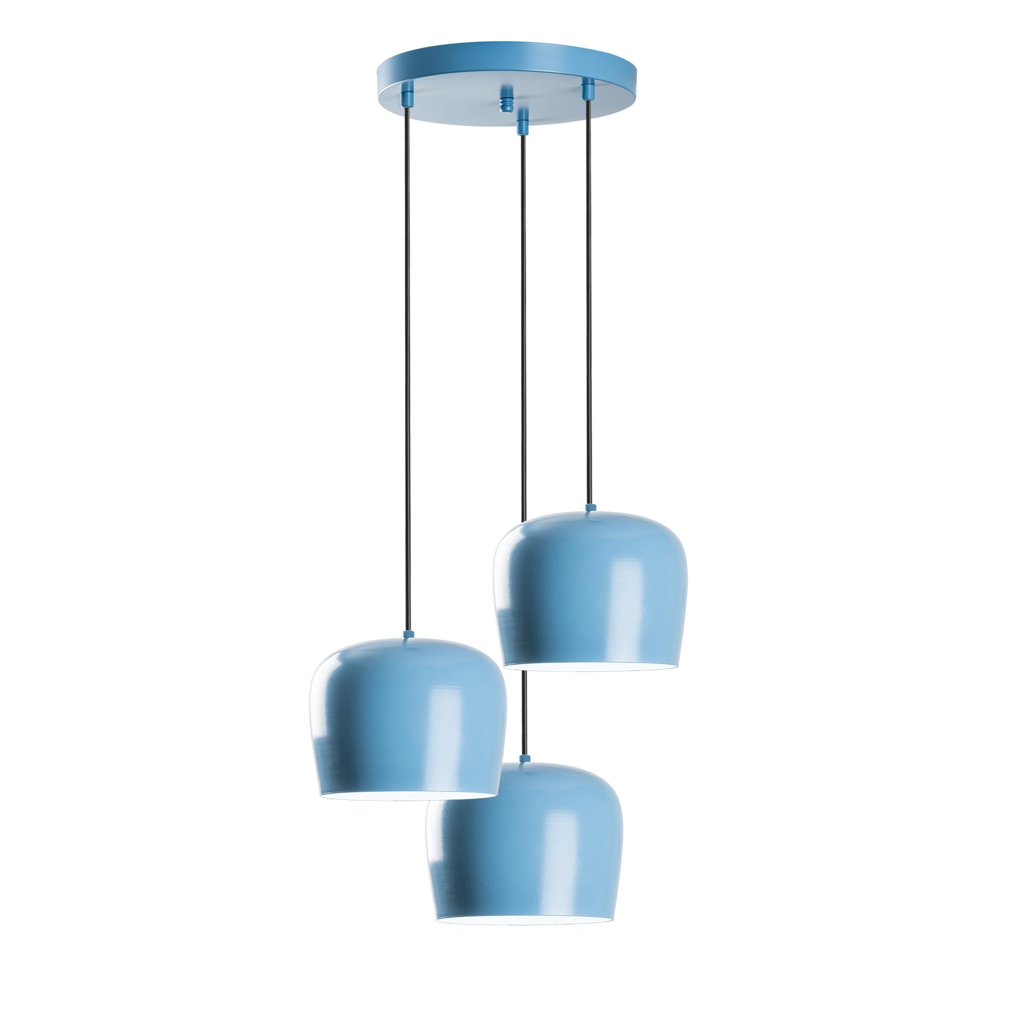 YOZGAT-N-1413-LIGHTBLUE, METAL SIVAMA 3'LÜ TEPSİ SARKIT