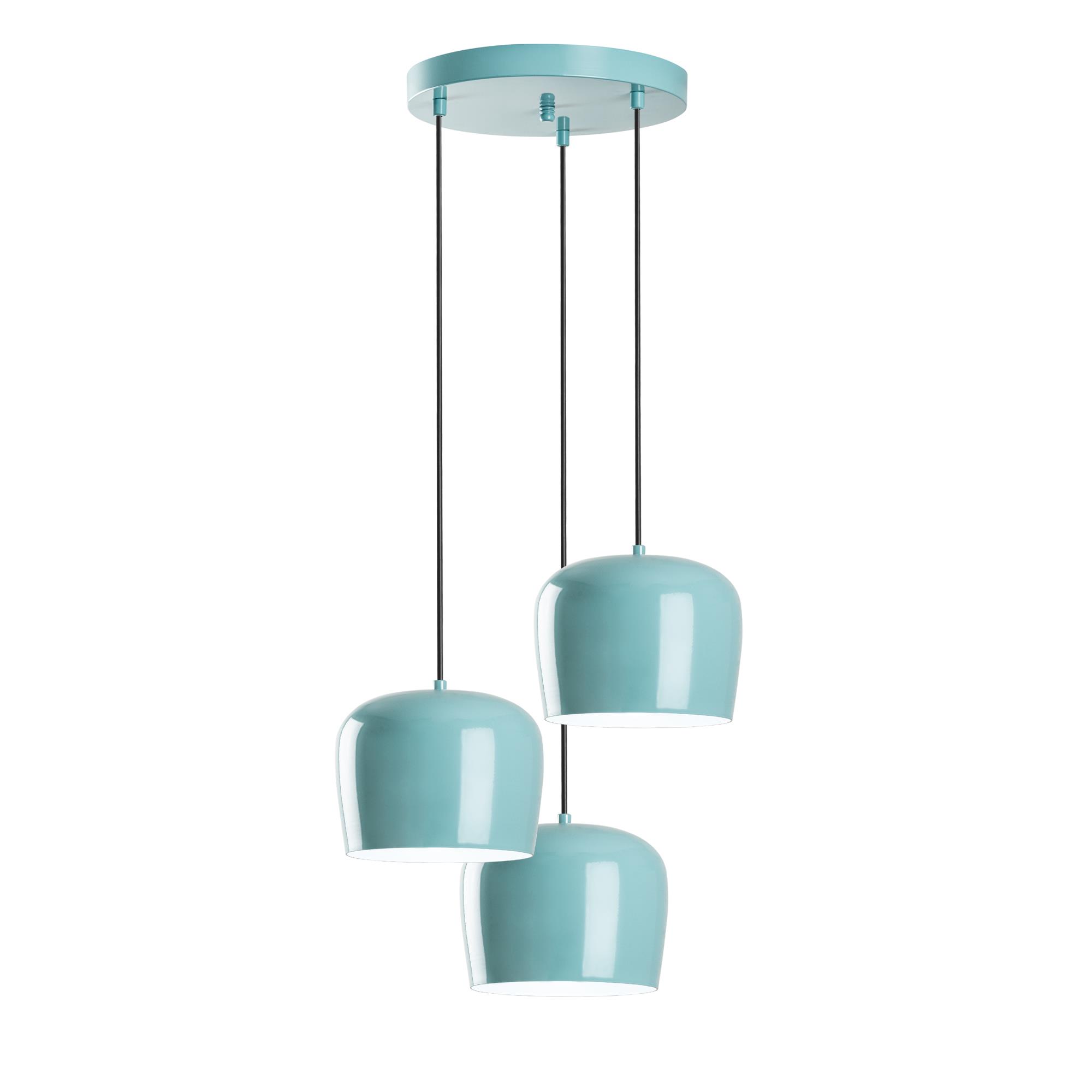 YOZGAT-N-1413-TURQUOISE, METAL SIVAMA 3'LÜ TEPSİ SARKIT