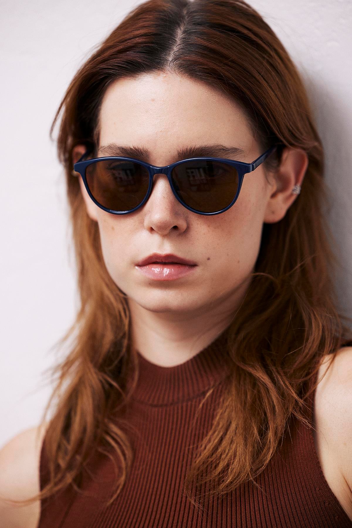 Adelric Navy Brown Güneş Gözlüğü