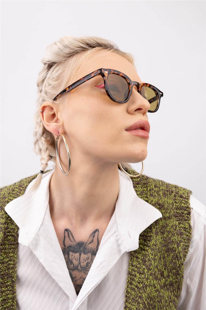 Albert Green Leopard Güneş Gözlüğü