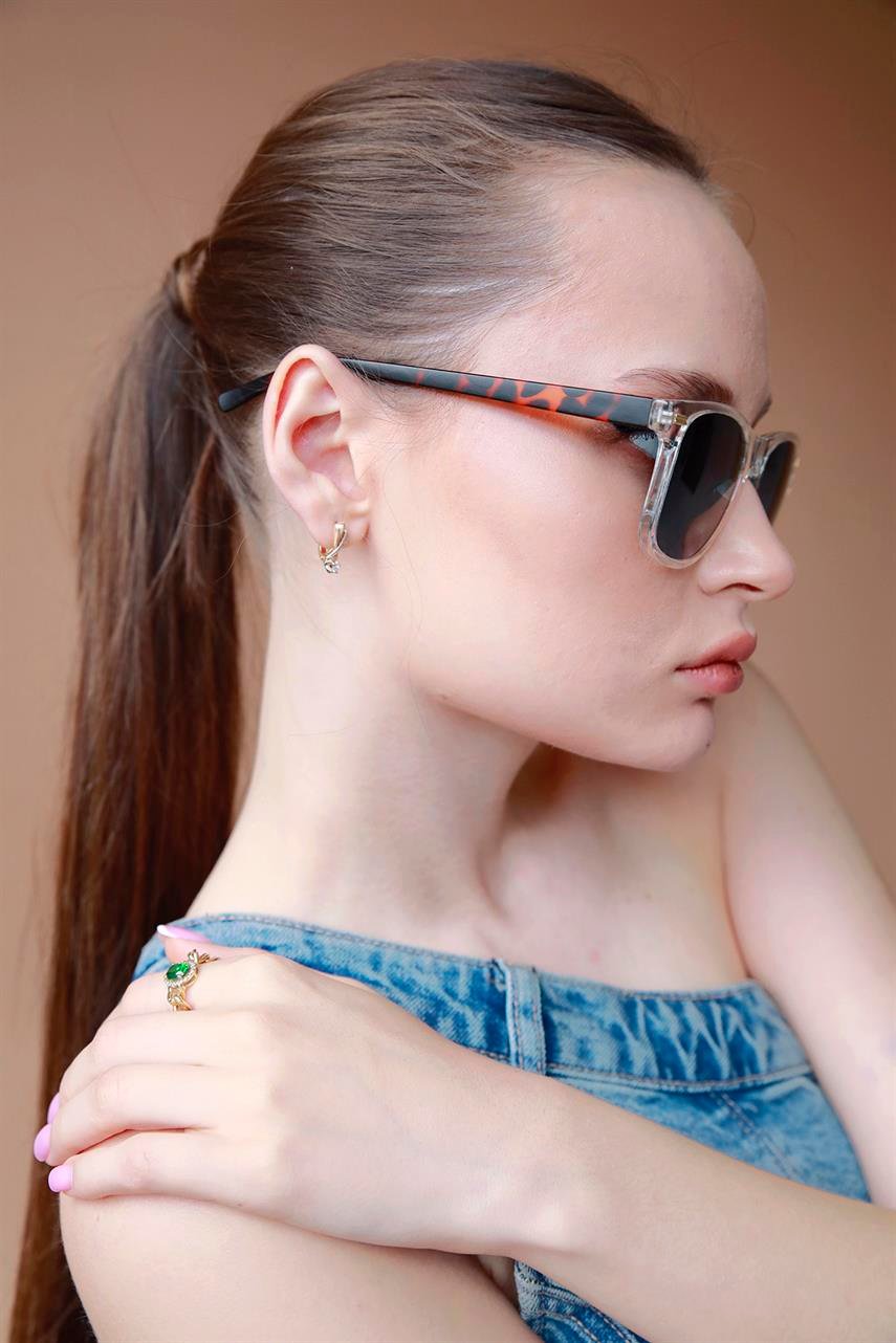 Alinga Leopard Clear Green Güneş Gözlüğü