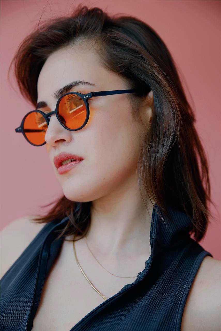 Almira Navy Orange Güneş Gözlüğü