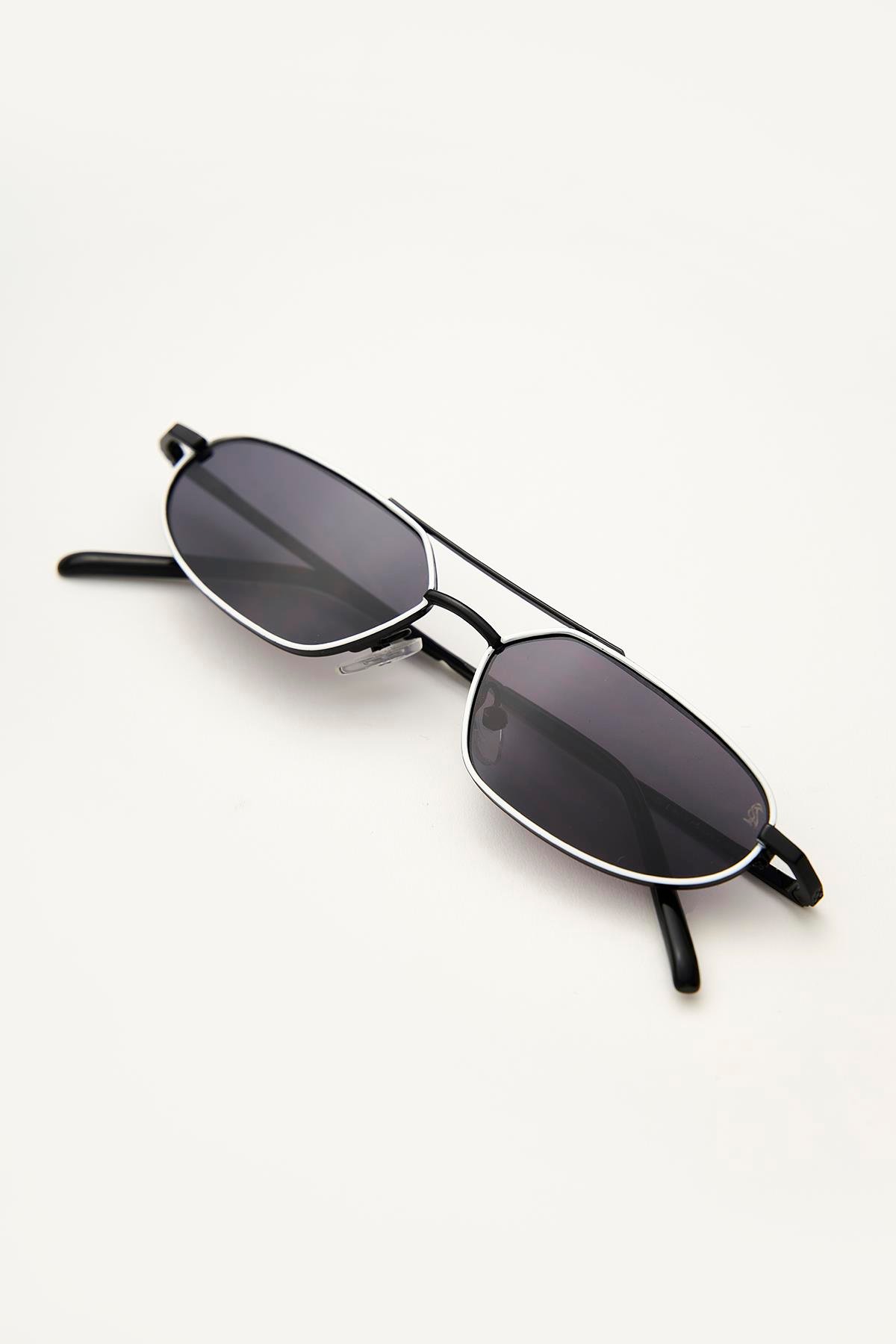 Alwin Black White Black Erkek Güneş Gözlüğü