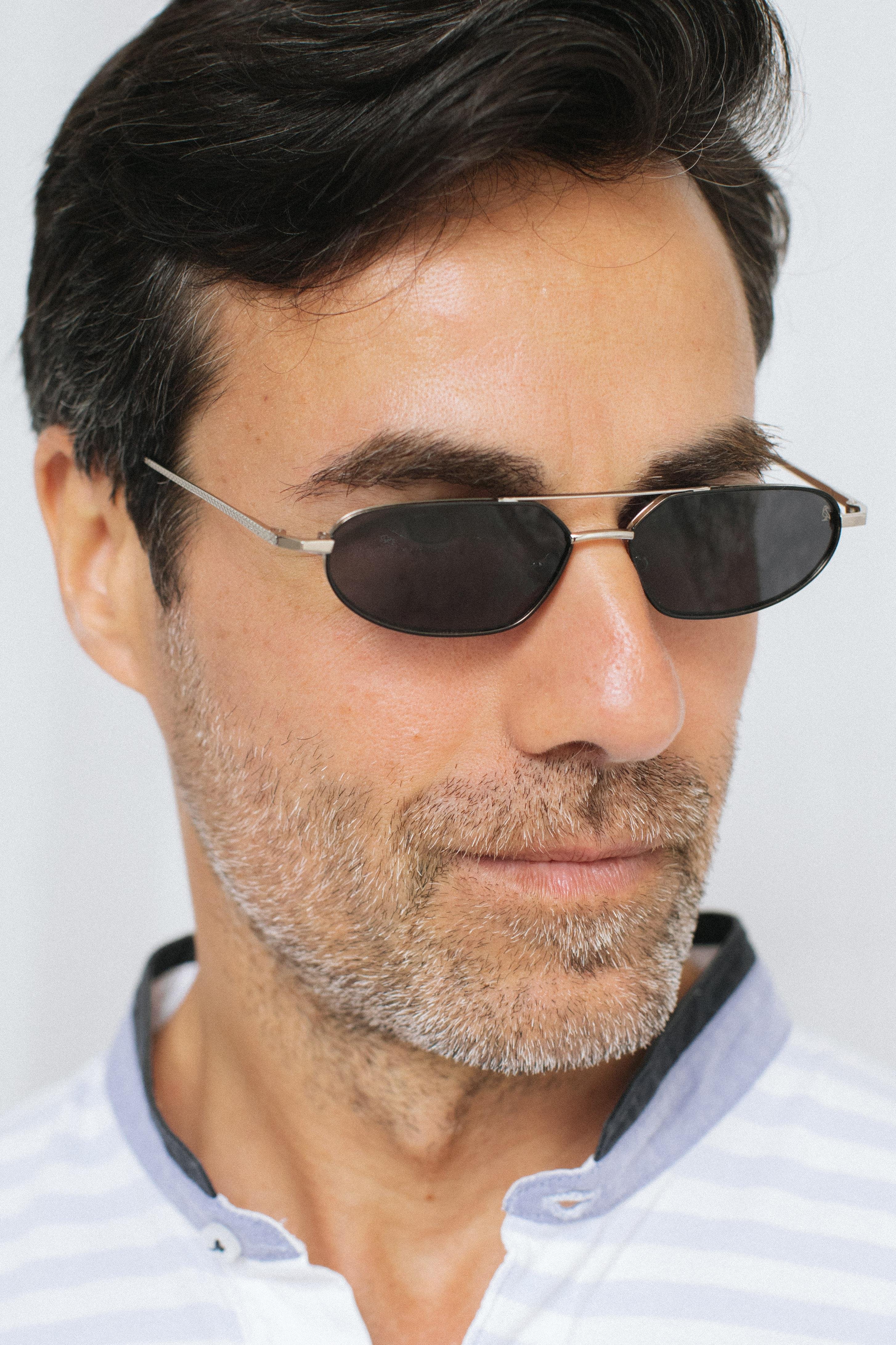 Alwin Silver Black Erkek Güneş Gözlüğü