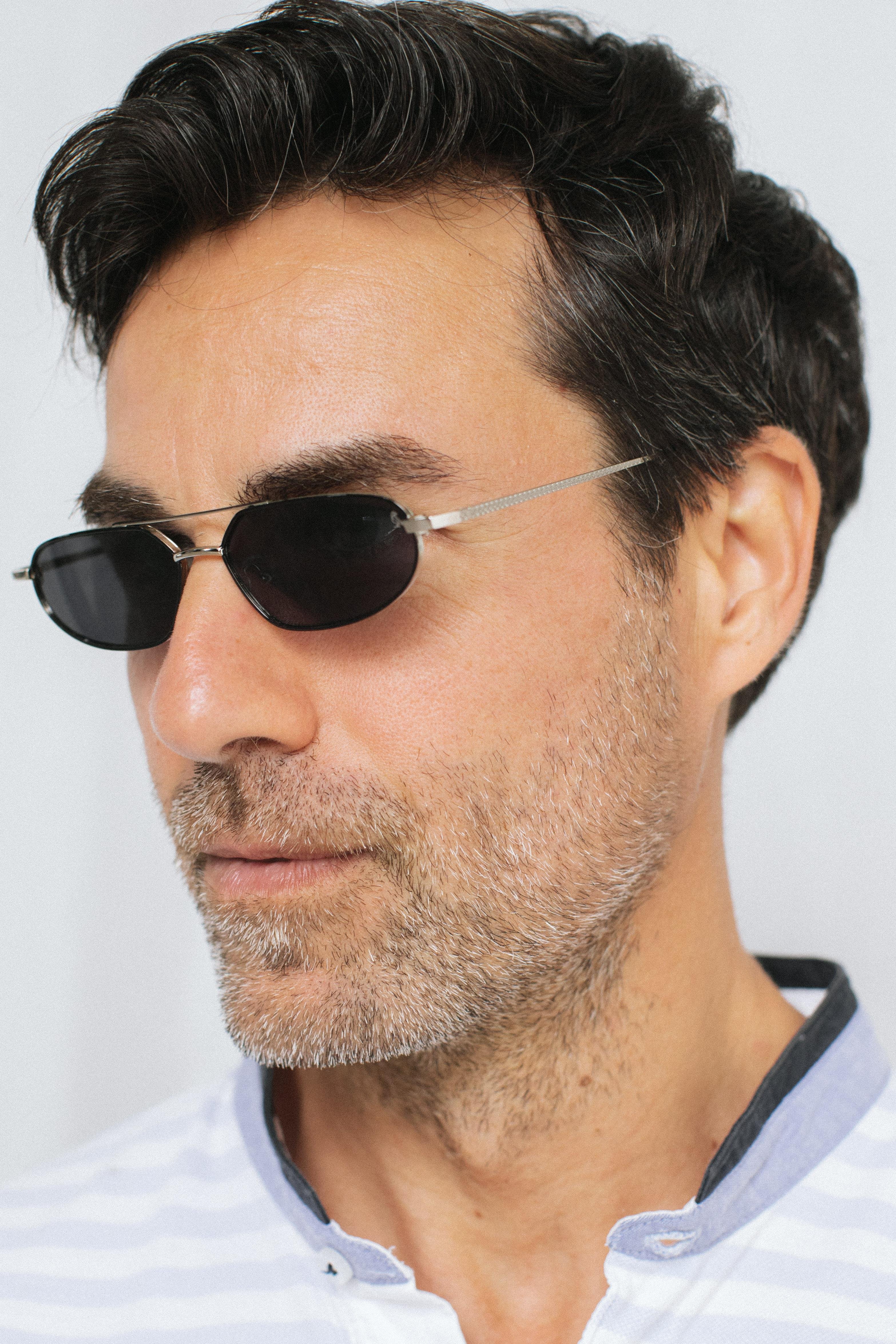 Alwin Silver Black Erkek Güneş Gözlüğü