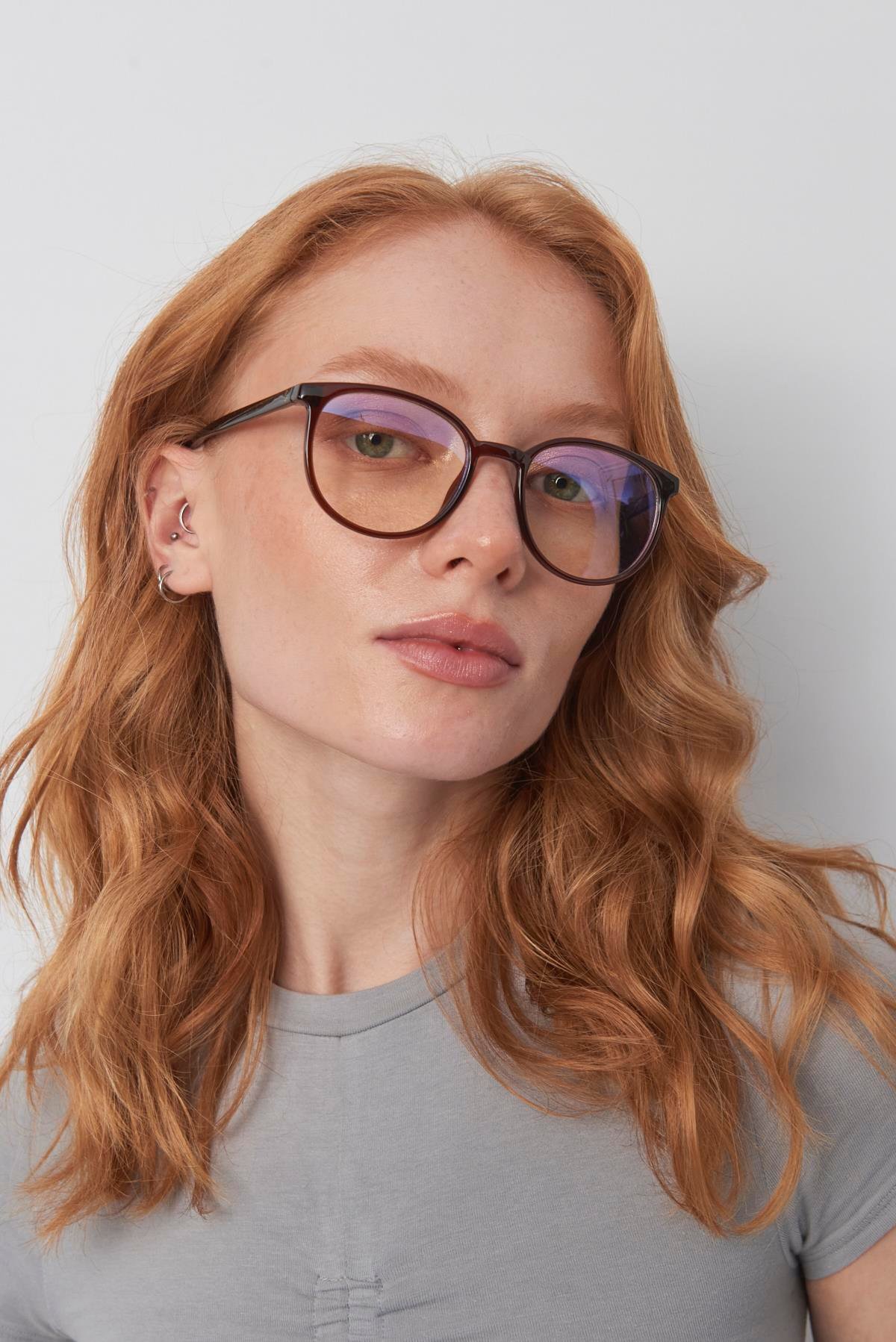 Alyda Brown Mavi Işık Koruyucu Gözlük