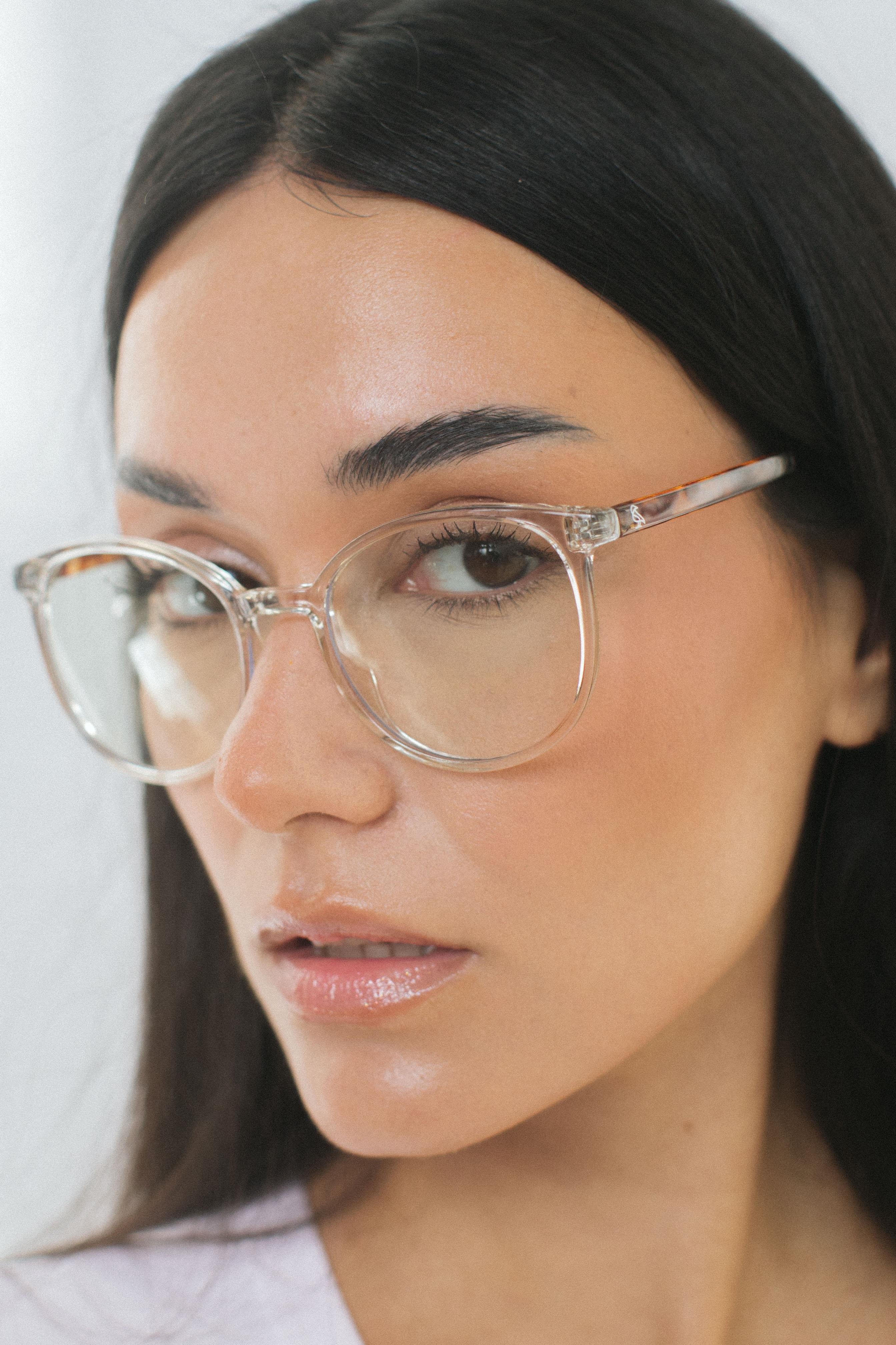 Alyda Clear Leopard Mavi Işık Koruyucu Gözlük