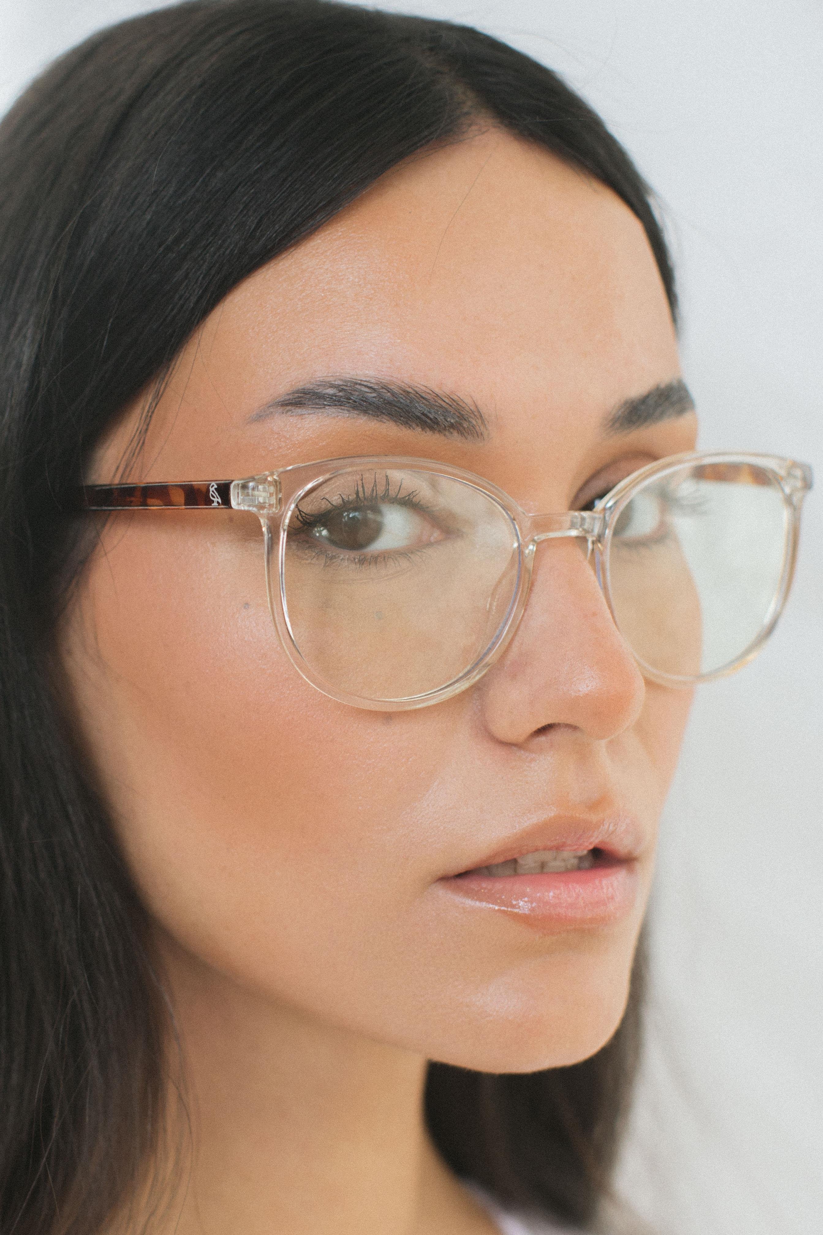 Alyda Clear Leopard Mavi Işık Koruyucu Gözlük