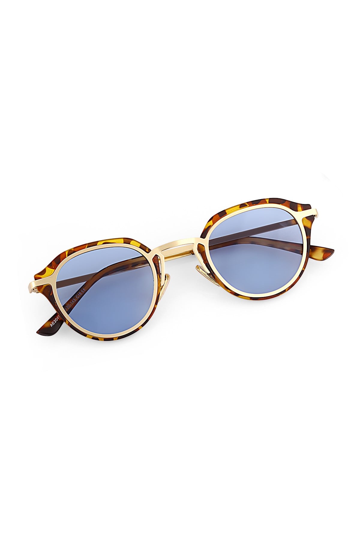 Alyssa Gold Blue Leopard Erkek Güneş Gözlüğü