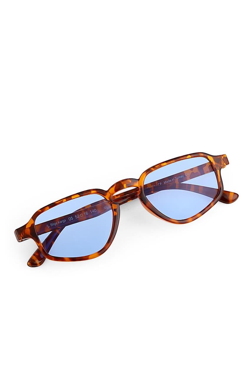 Amelie Leopard Blue Güneş Gözlüğü