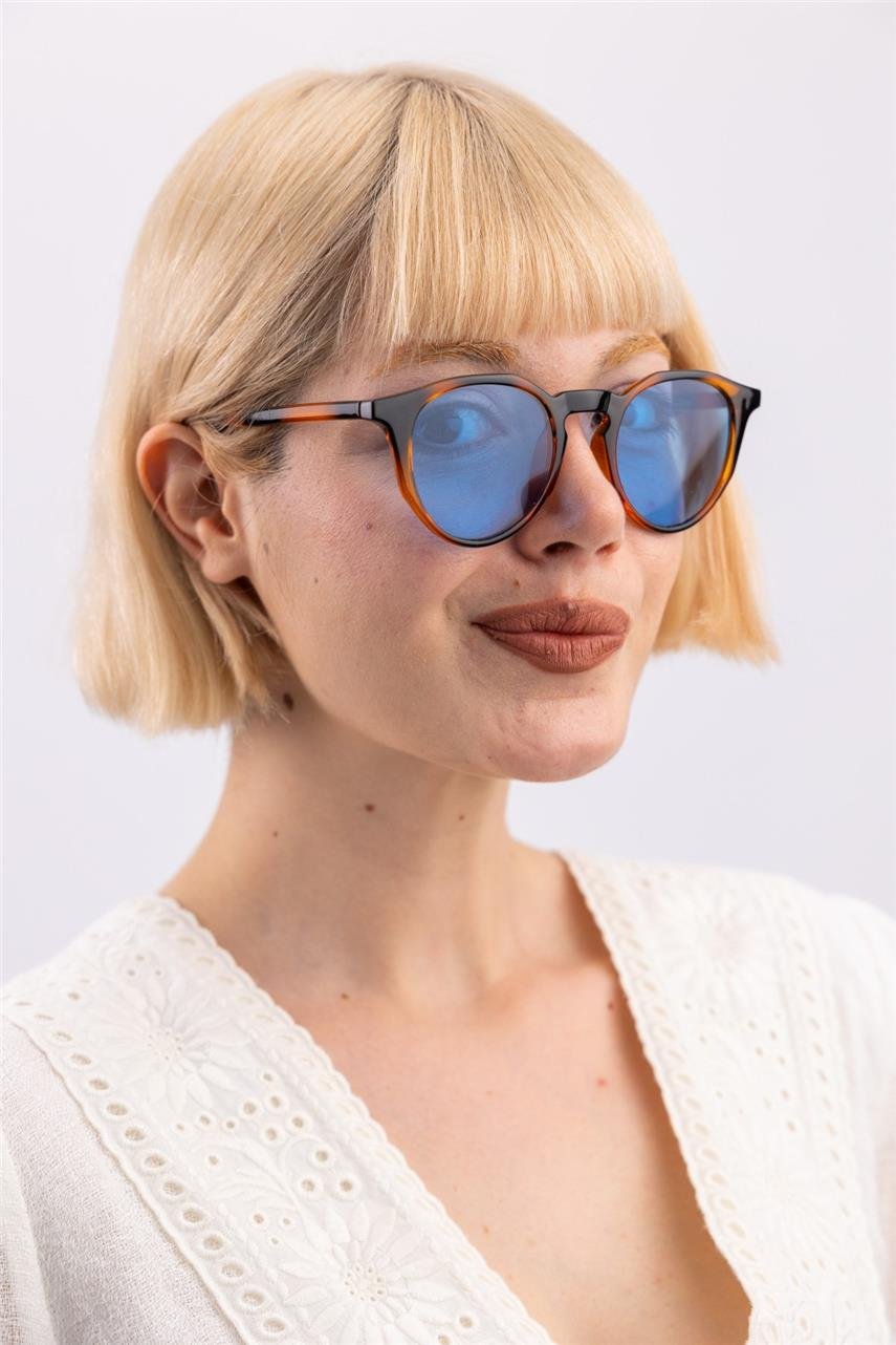 Amora Blue Leopard Güneş Gözlüğü