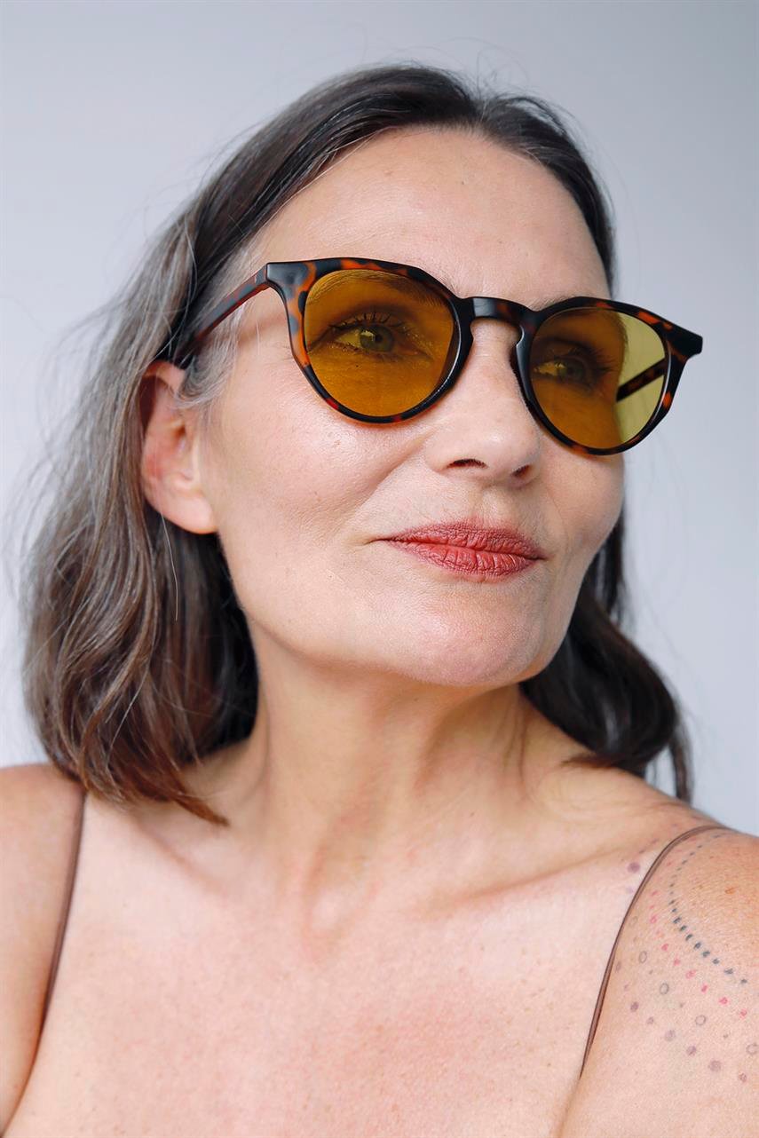 Amora Matt Leopard Nude Güneş Gözlüğü