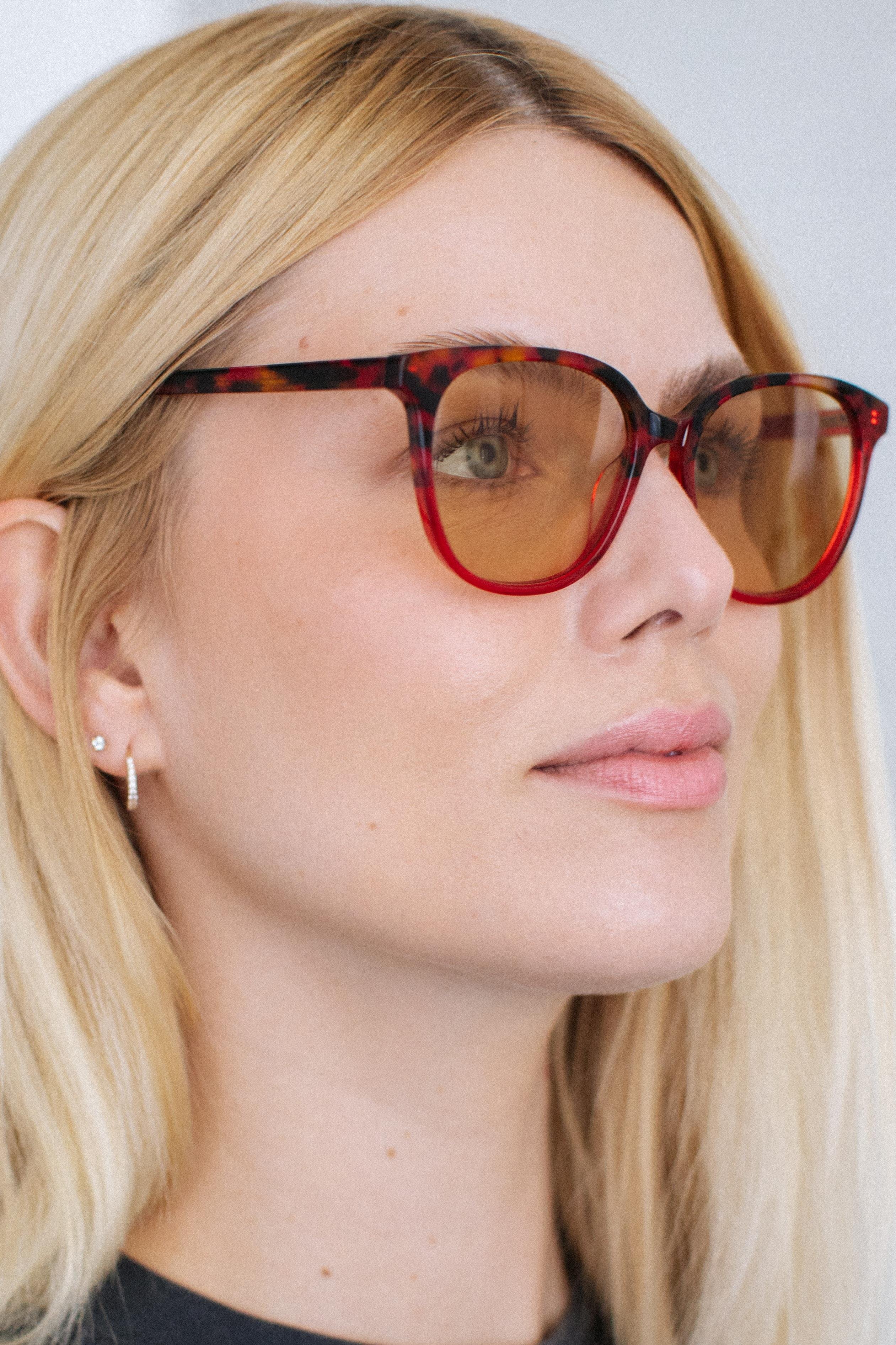 Annar Leopard Red Nude Güneş Gözlüğü