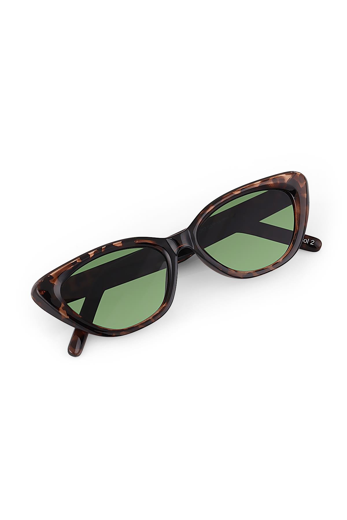 Asude Leopard Green Güneş Gözlüğü