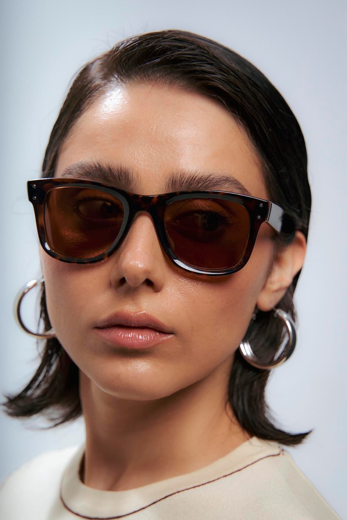 Belen Leopard Brown Güneş Gözlüğü