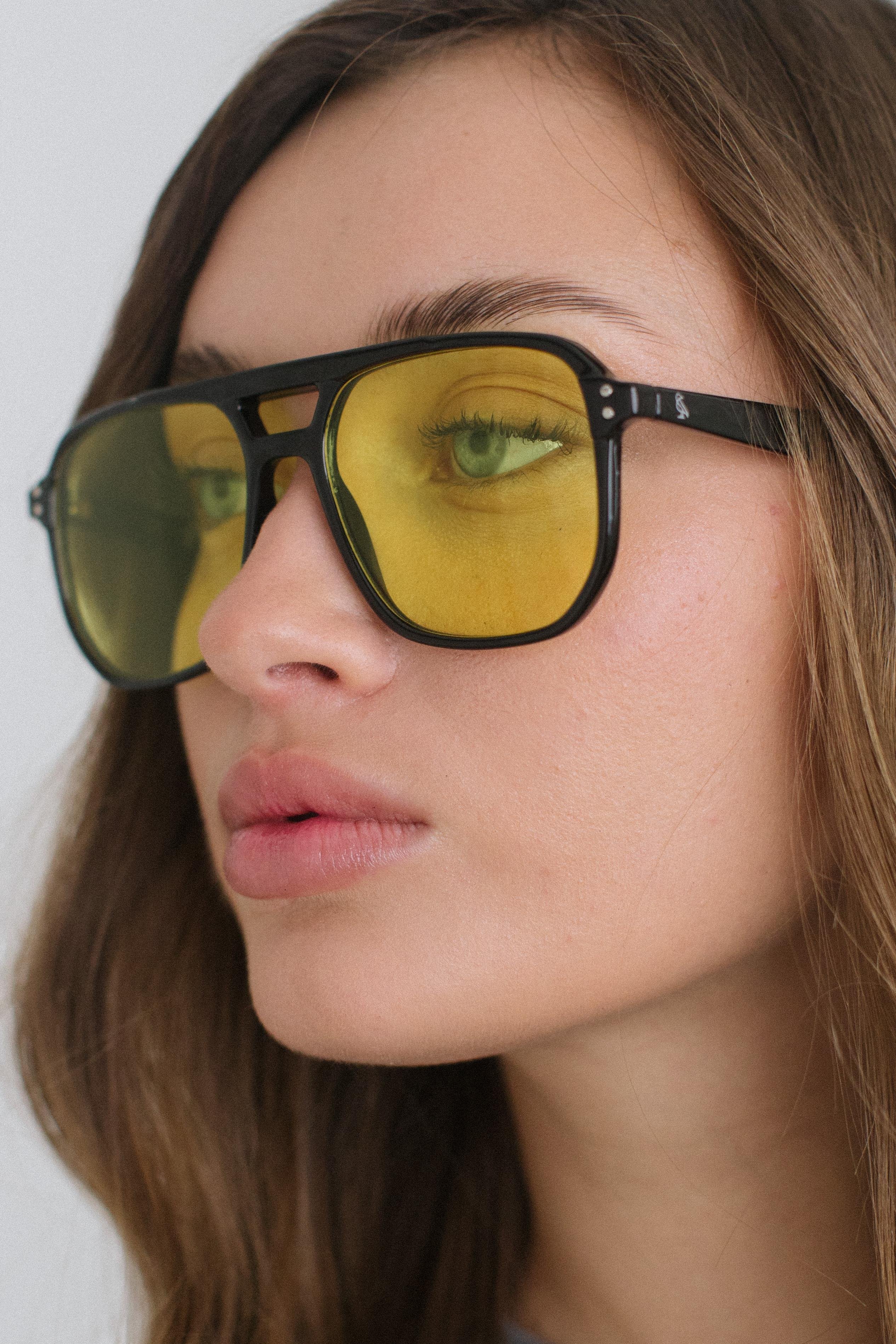 Belle Black Yellow Güneş Gözlüğü