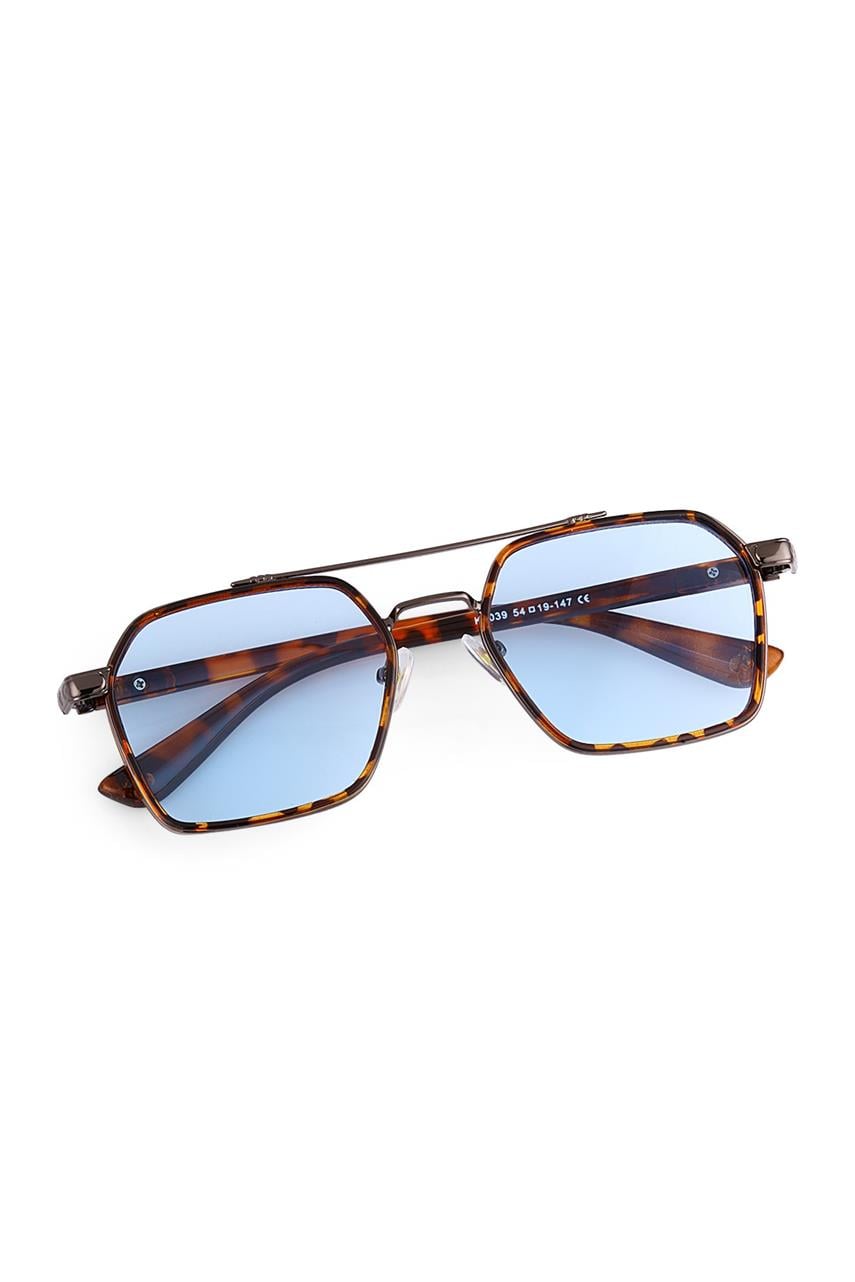 Benedict Leopard Blue Erkek Güneş Gözlüğü