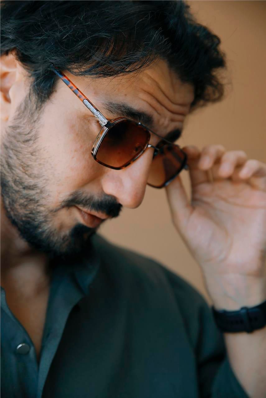 Benedict Leopard Brown Erkek Güneş Gözlüğü