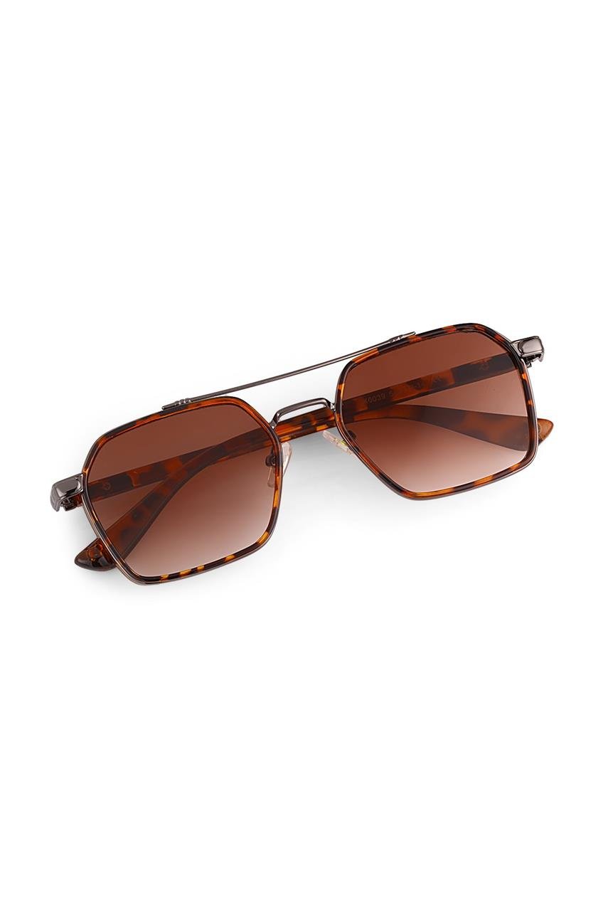 Benedict Leopard Brown Güneş Gözlüğü