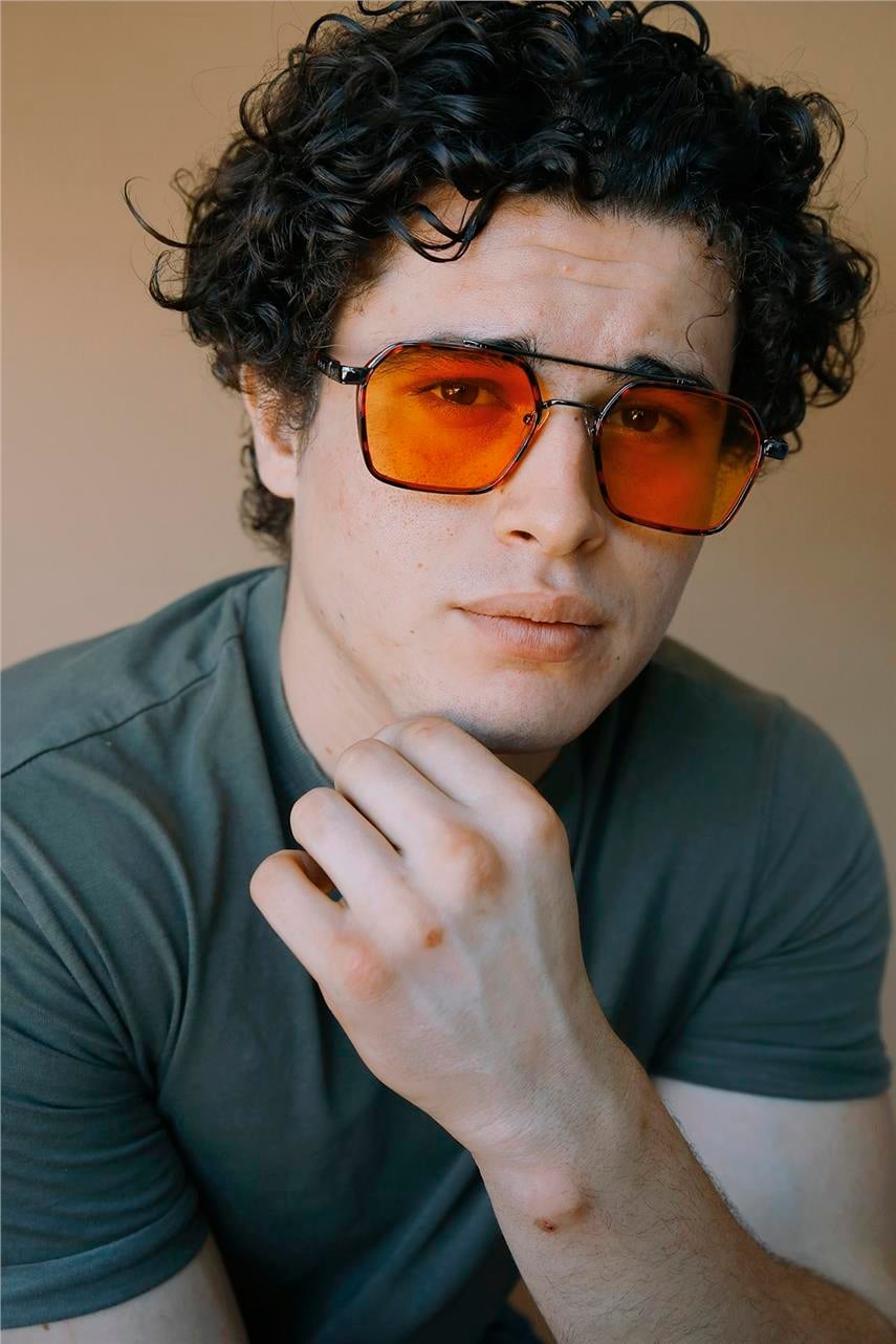 Benedict Leopard Orange Erkek Güneş Gözlüğü