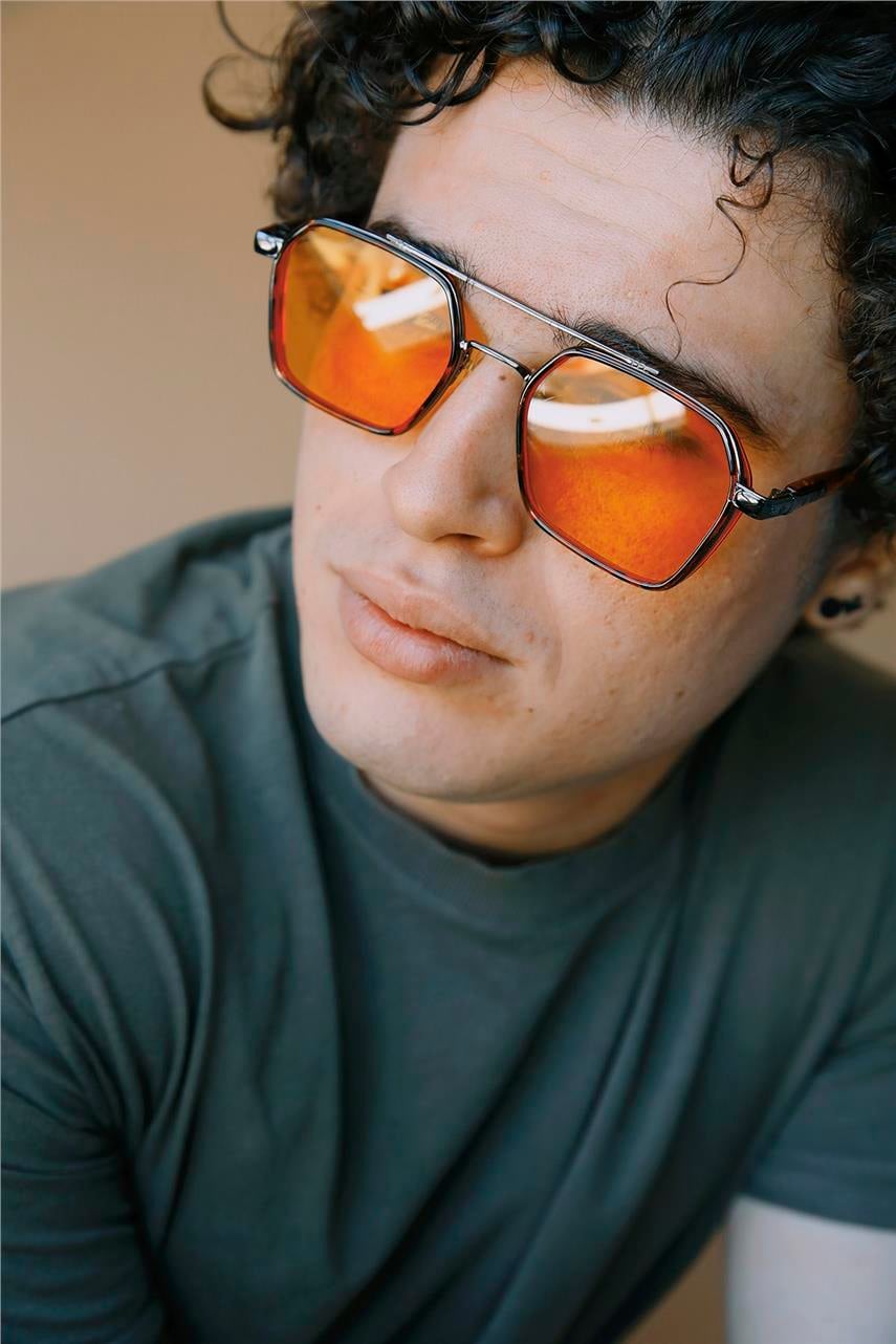 Benedict Leopard Orange Erkek Güneş Gözlüğü
