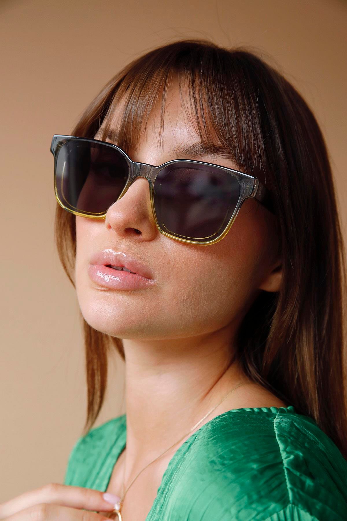 Brigette Grey Green Black Güneş Gözlüğü