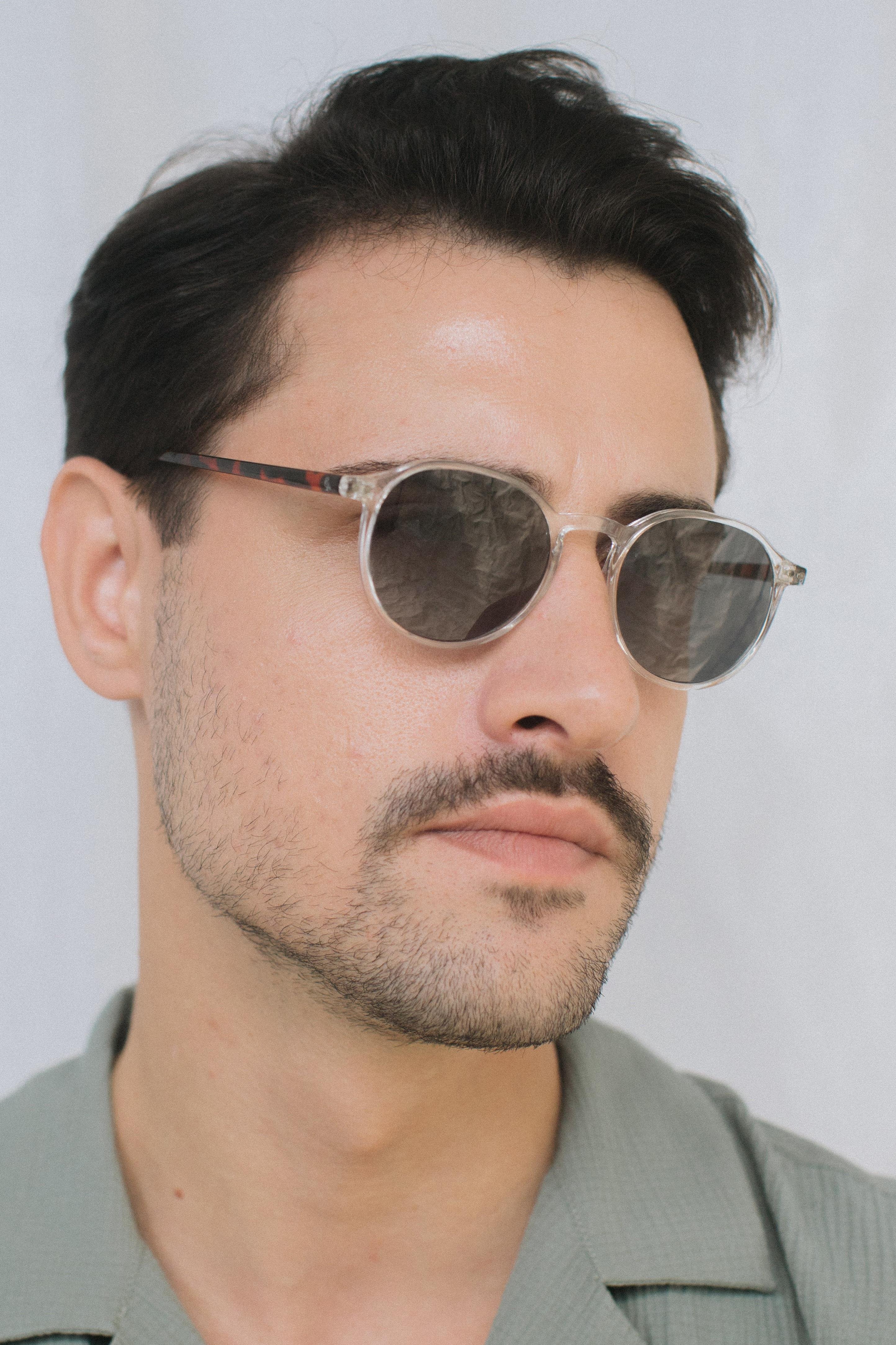Cafune Clear Leopard Green Erkek Güneş Gözlüğü